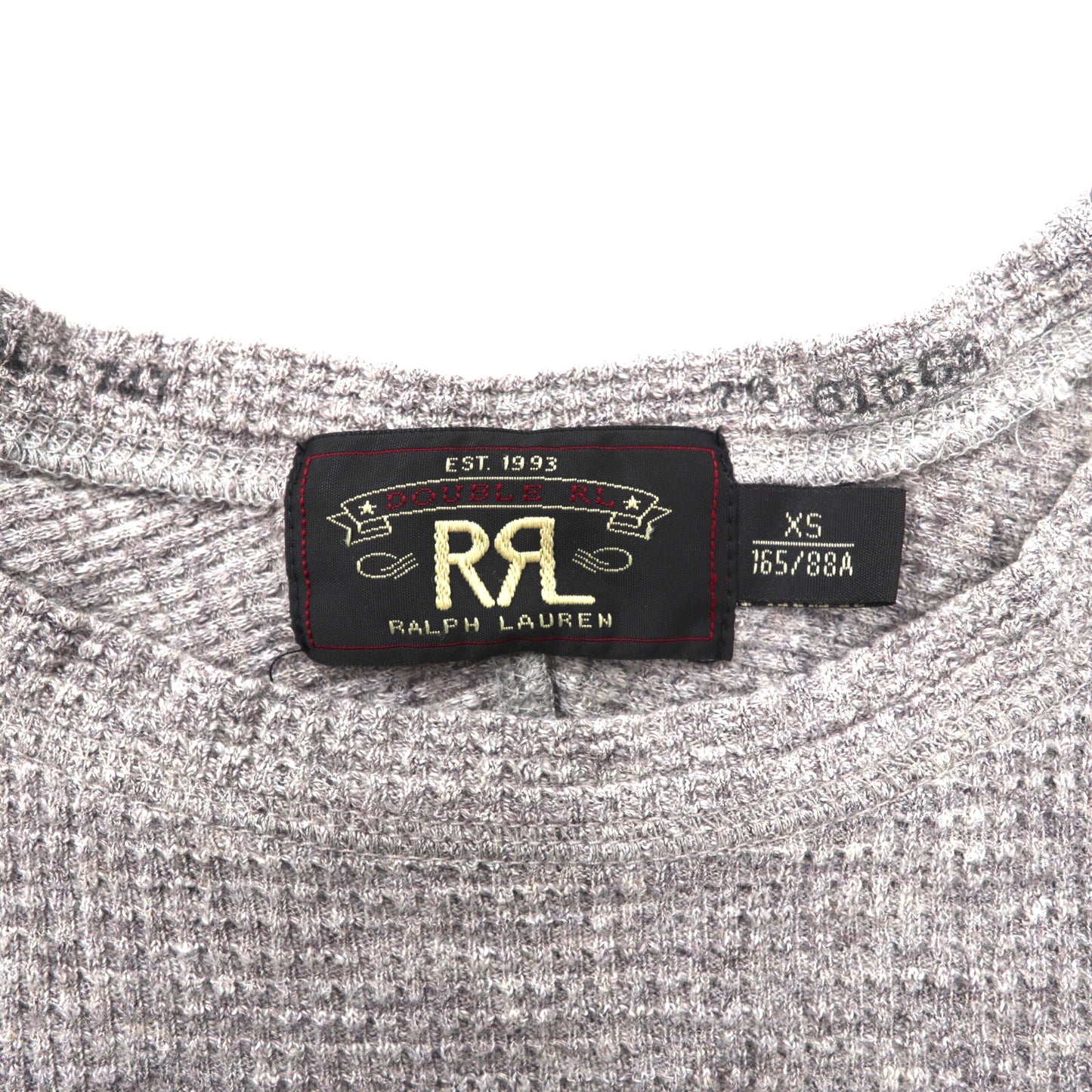RRL サーマルロングスリーブTシャツ XS グレー コットン