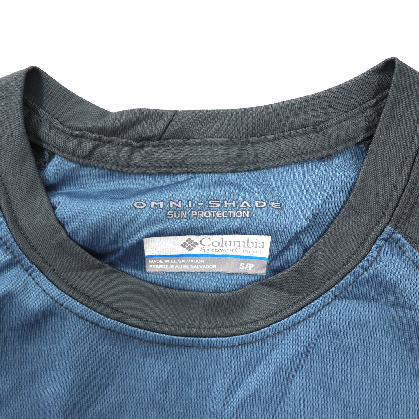 Columbia ラグランスリーブTシャツ S ブルー ポリエステル OMNI-SHADE
