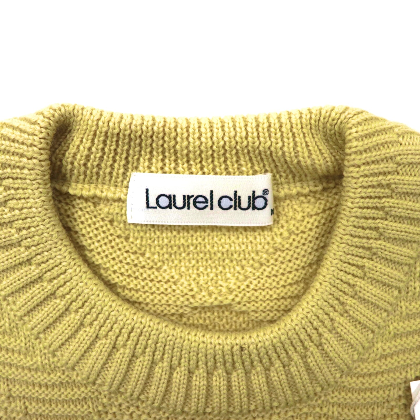 Laurel club ニットセーター M ベージュ ウール 日本製 未使用品