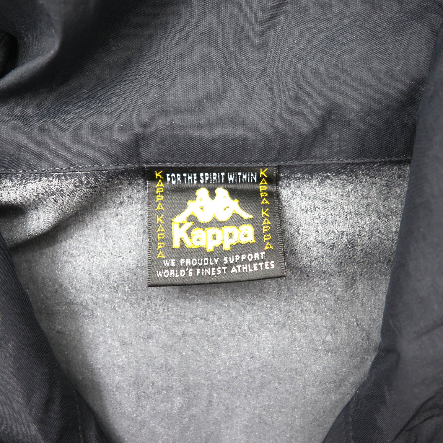Kappa ナイロンジャケット M ブラック 袖ロゴ 90年代 – 日本然リトテ
