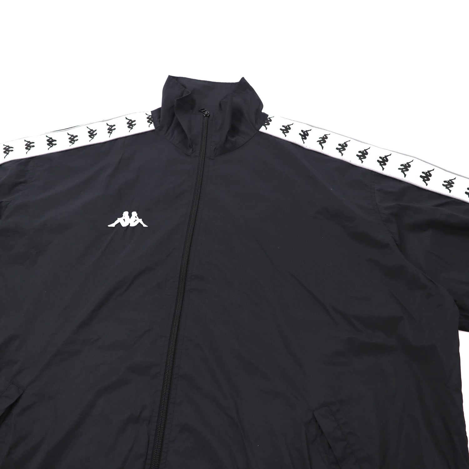 Kappa ナイロンジャケット M ブラック 袖ロゴ 90年代 – 日本然リトテ