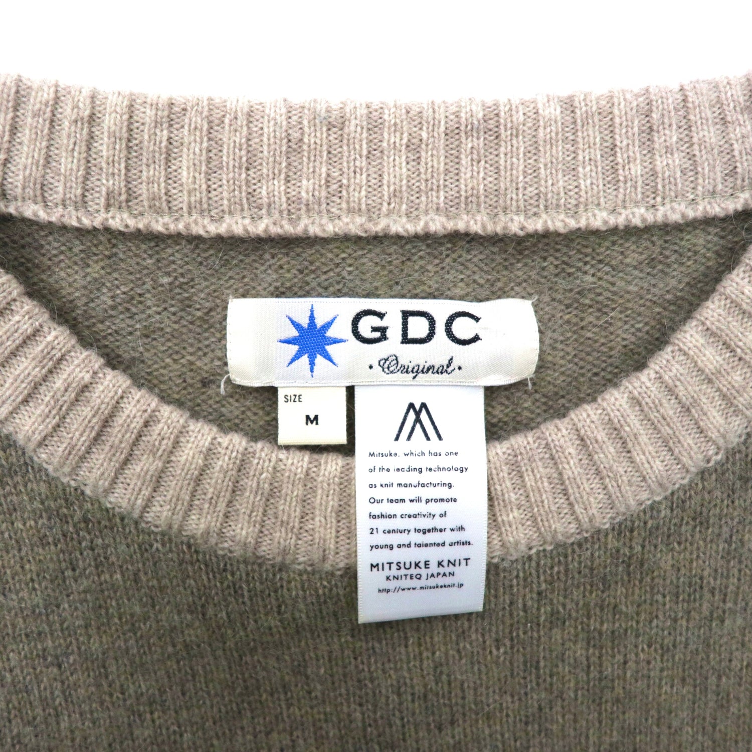 GDC Sweater M Brown Wool MITSUKE KNIT – 日本然リトテ