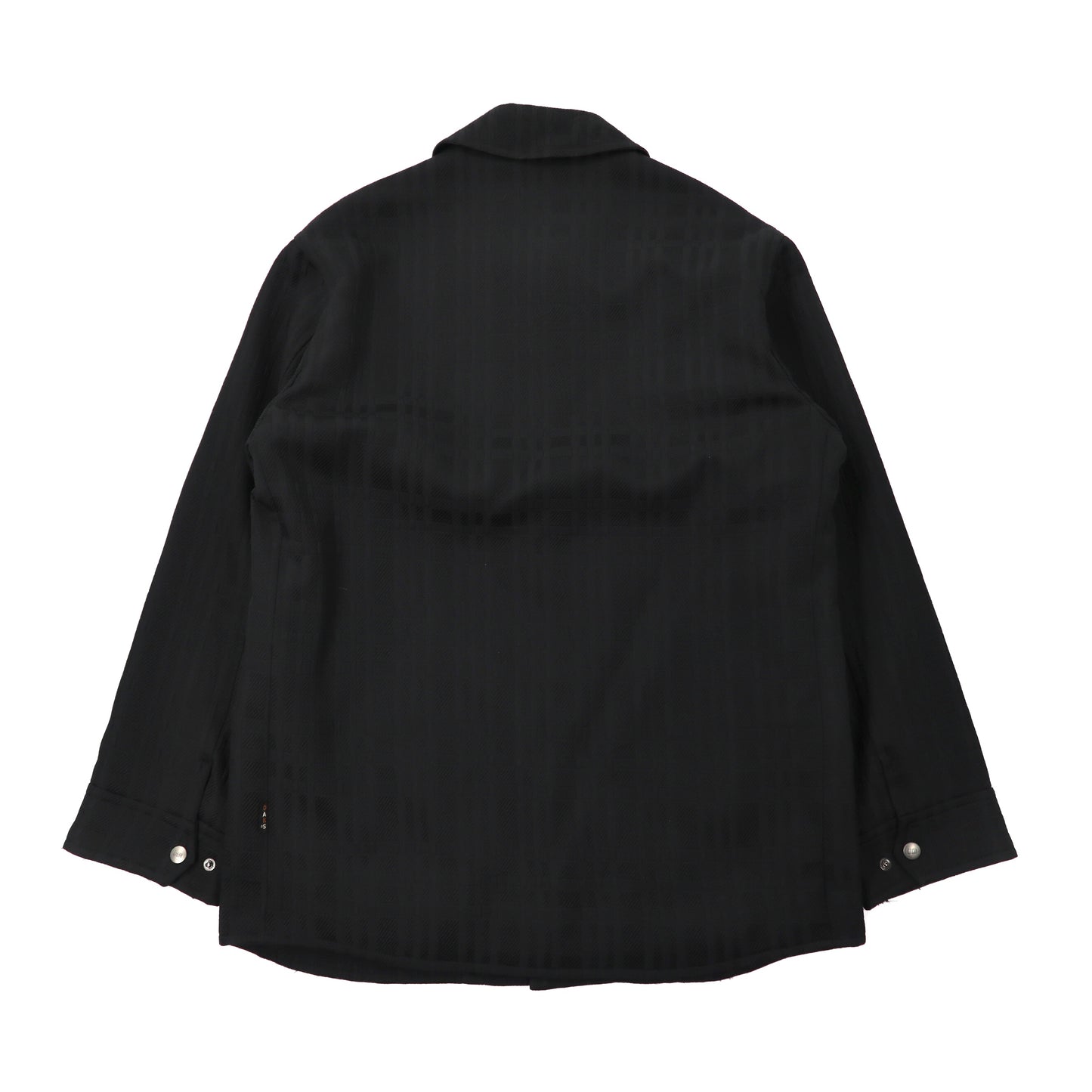 DAKS スナップジャケット M ブラック チェック ポリエステル 日本製