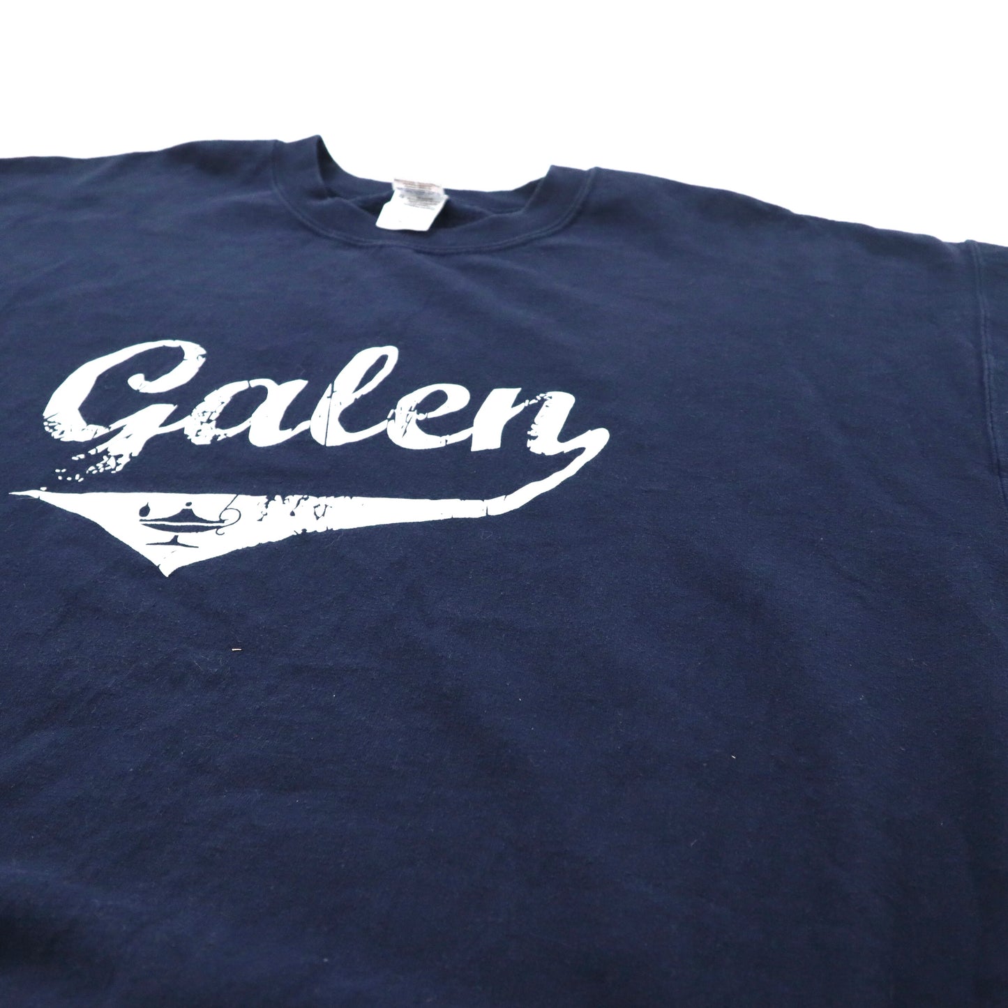 GILDAN ビッグサイズ カレッジプリントスウェット XL ネイビー コットン 裏起毛 Galen College ホンジュラス製