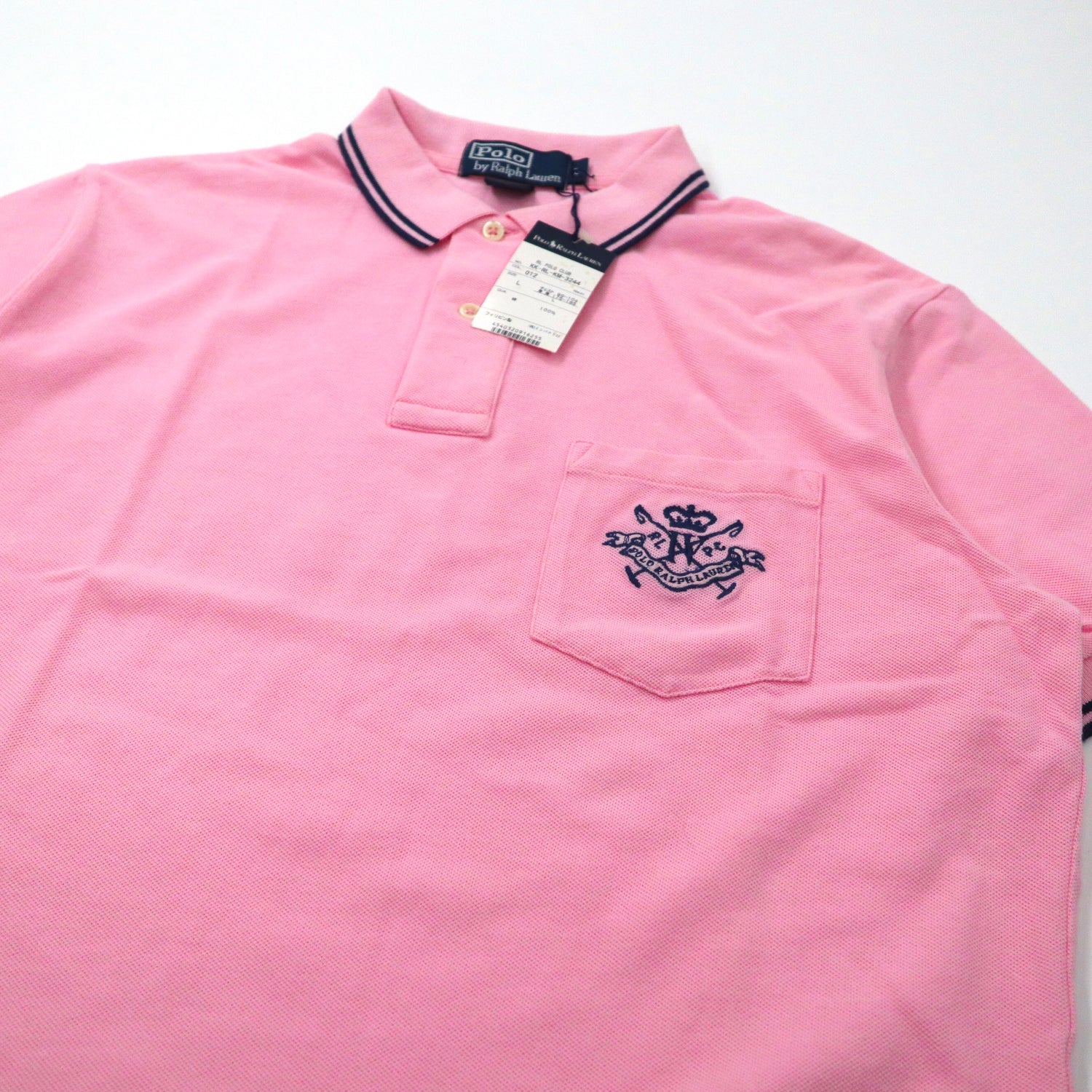 Polo by Ralph Lauren ポロシャツ L ピンク コットン RL POLO CLUB