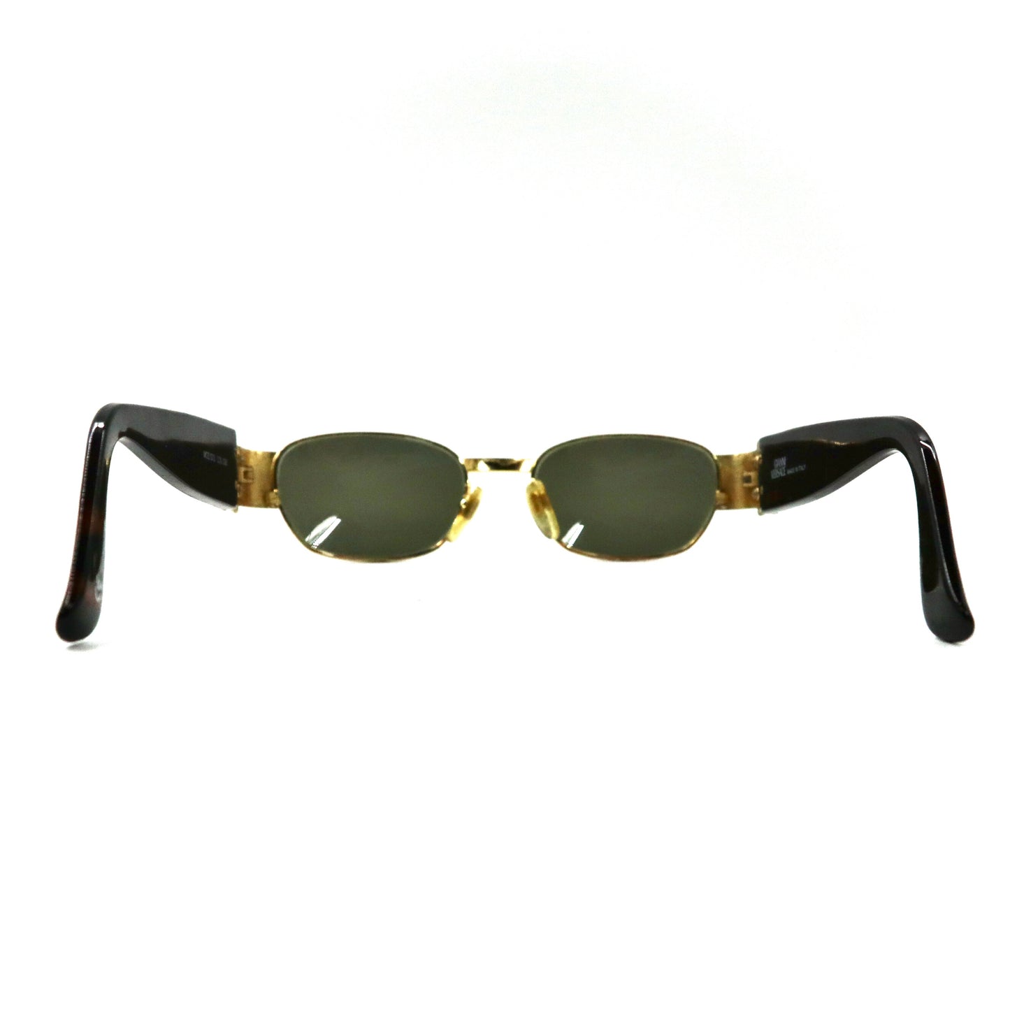 GIANNI VERSACE Metal Frame Sunglasses Lectane Gold Gold Becko