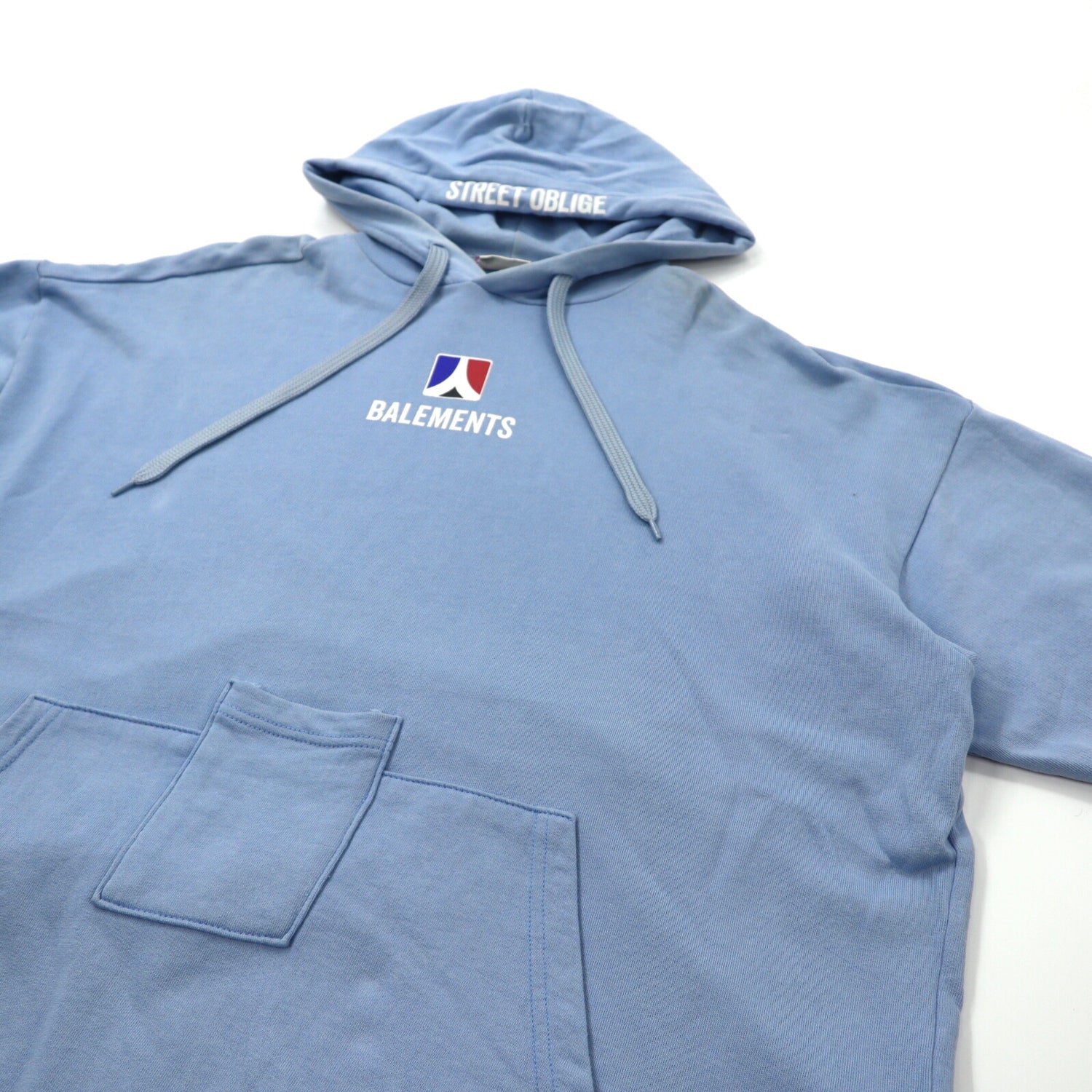 BALEMENTS Pullover HOODIE L Blue Cotton Italian MADE – 日本然リトテ