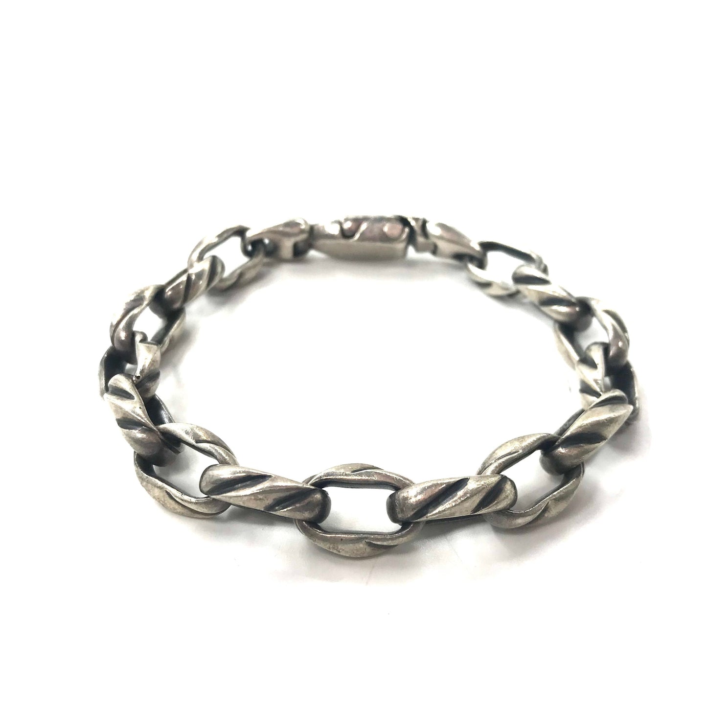 Vintage Silver Bracelet シルバーチェーンブレスレット 太幅 ARTEX