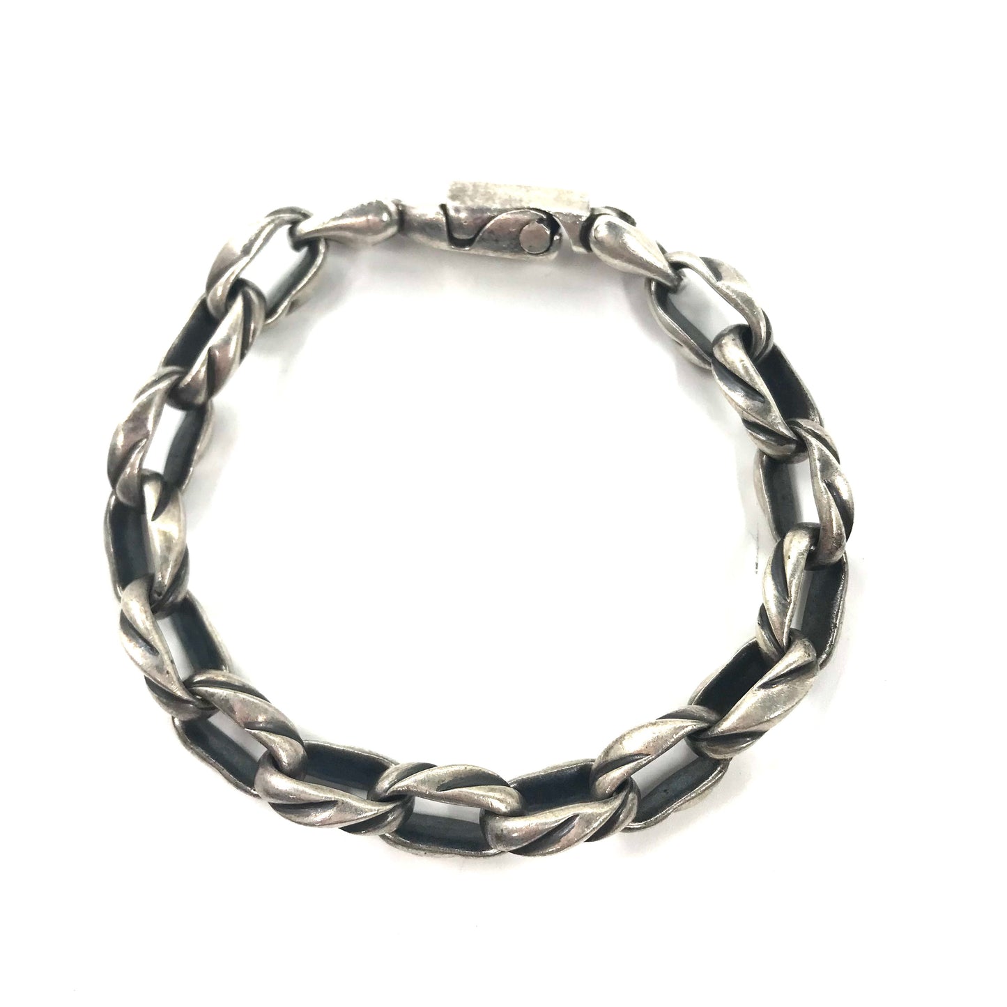 Vintage Silver Bracelet シルバーチェーンブレスレット 太幅 ARTEX