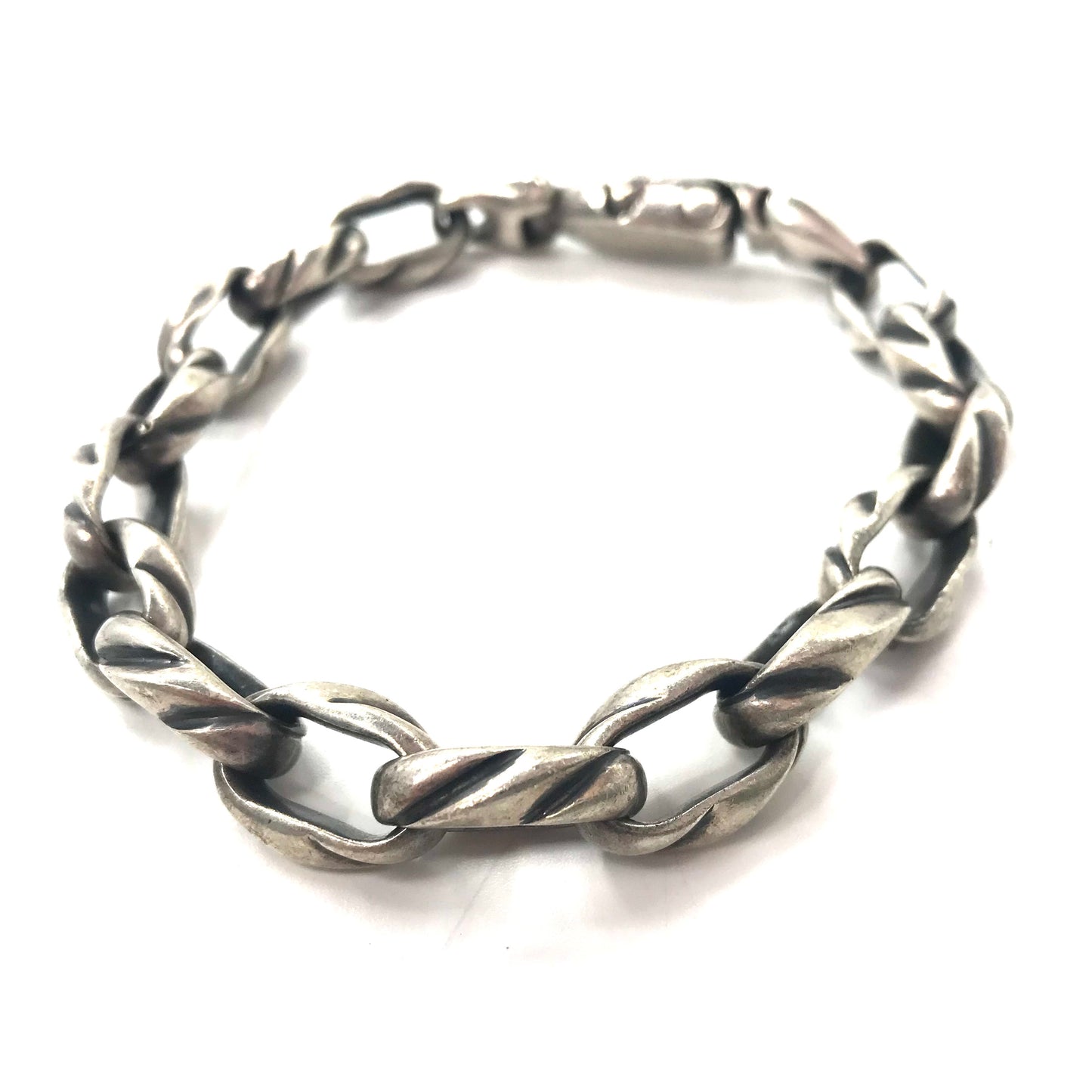 Vintage Silver Bracelet シルバーチェーンブレスレット 太幅 ARTEX