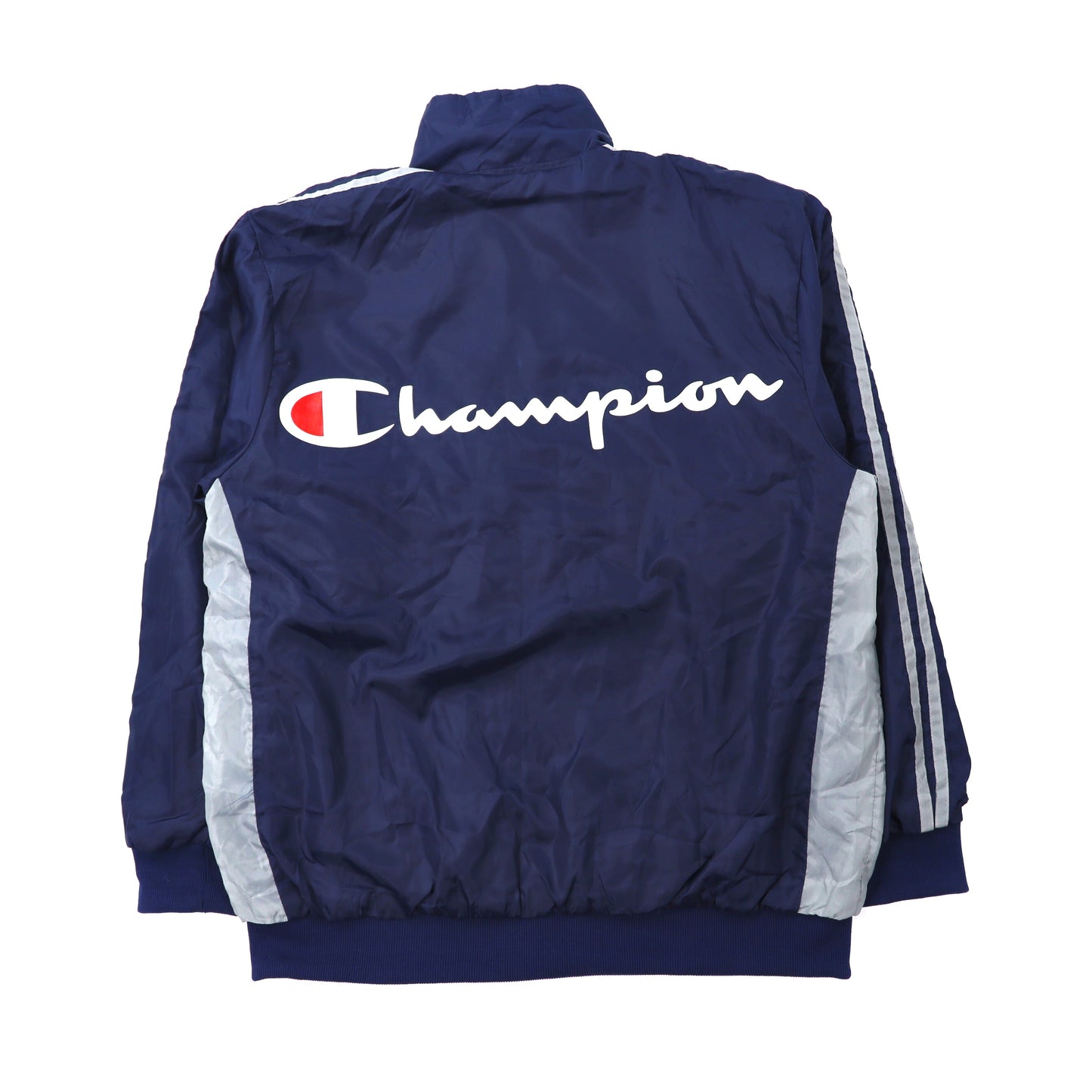 Champion EUROPE ナイロンジャケット L ネイビー スクリプトロゴ  90年代