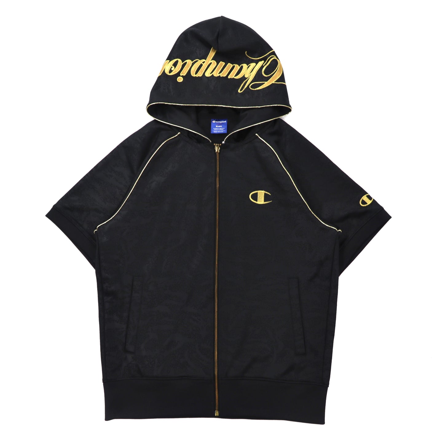 Champion Short Sleeve Track Jacket Setup Jersey M Black – 日本然リトテ