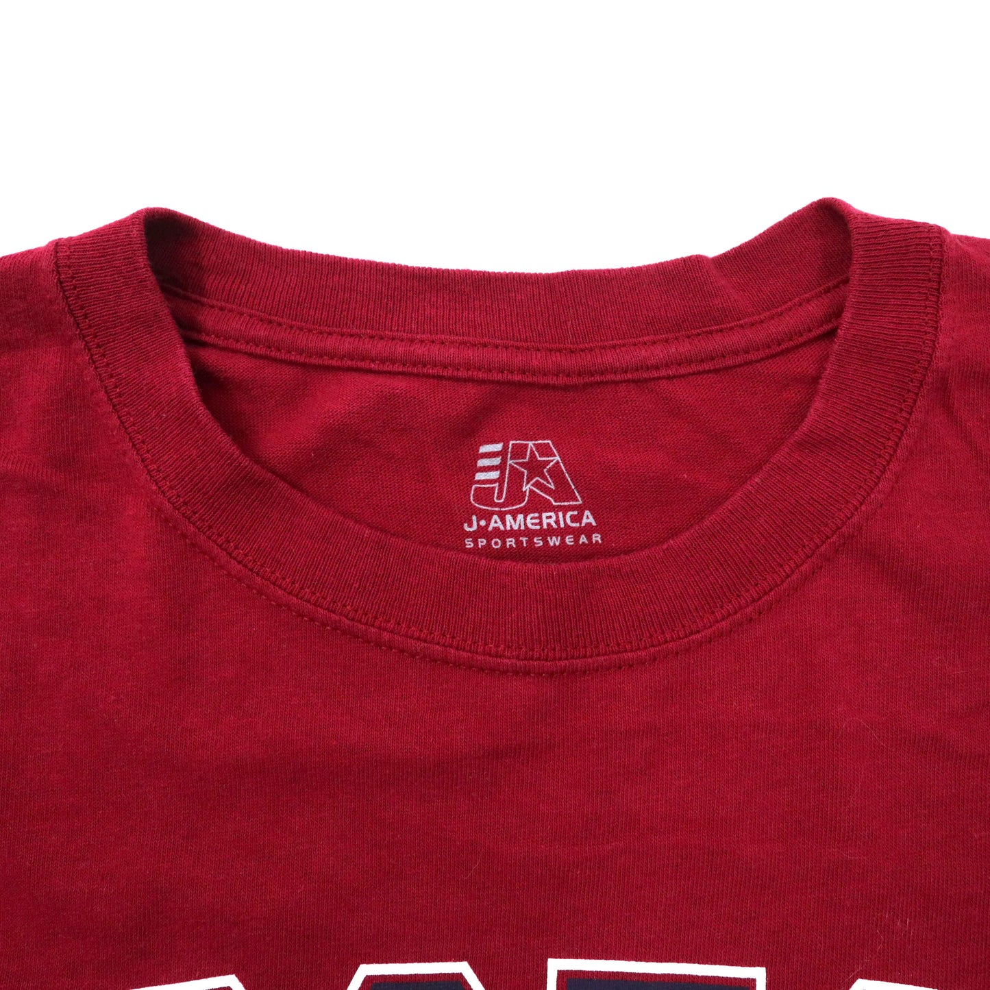 J AMERICA ビッグサイズ カレッジプリントTシャツ XL ボルドー コットン BOSTON COLLEGE ホンジュラス製