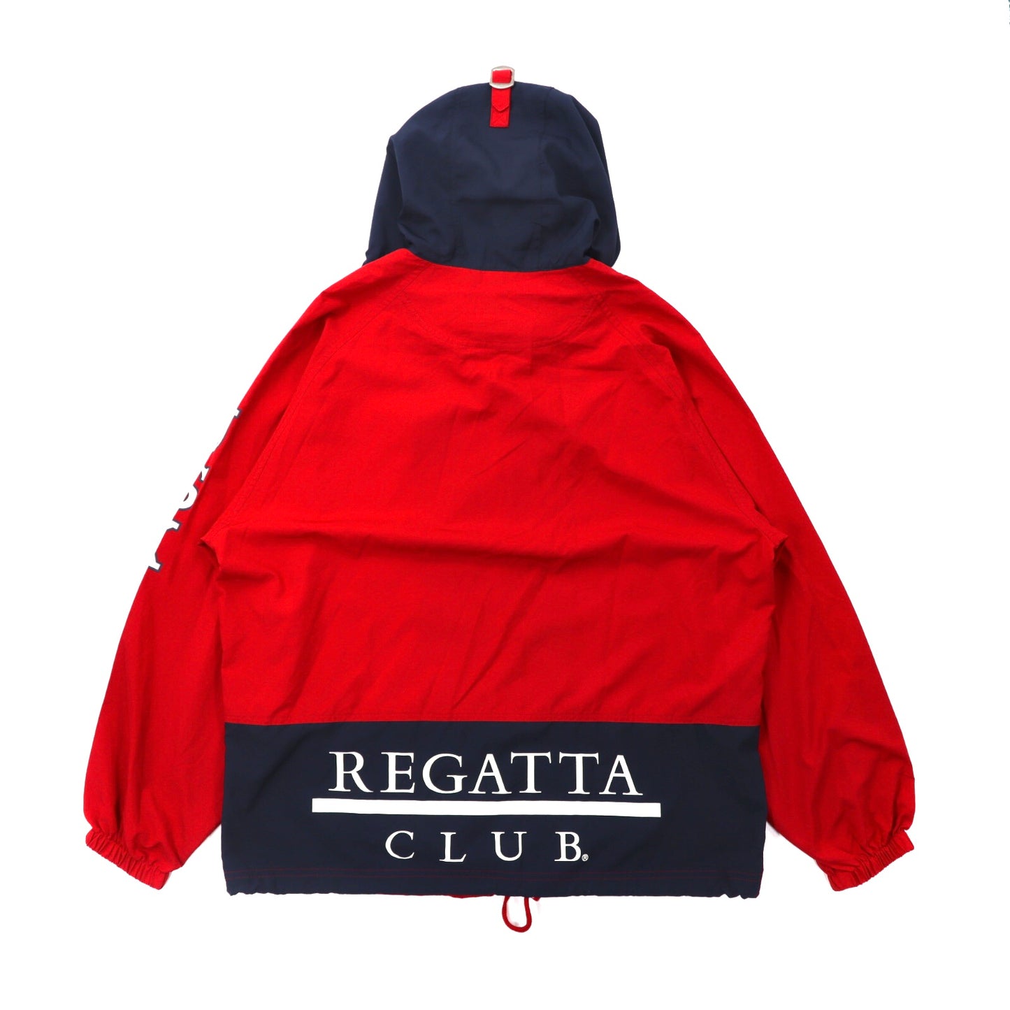REGATTA CLUB セーリングジャケット M レッド ポリエステル ロゴプリント USAプリント 90年代