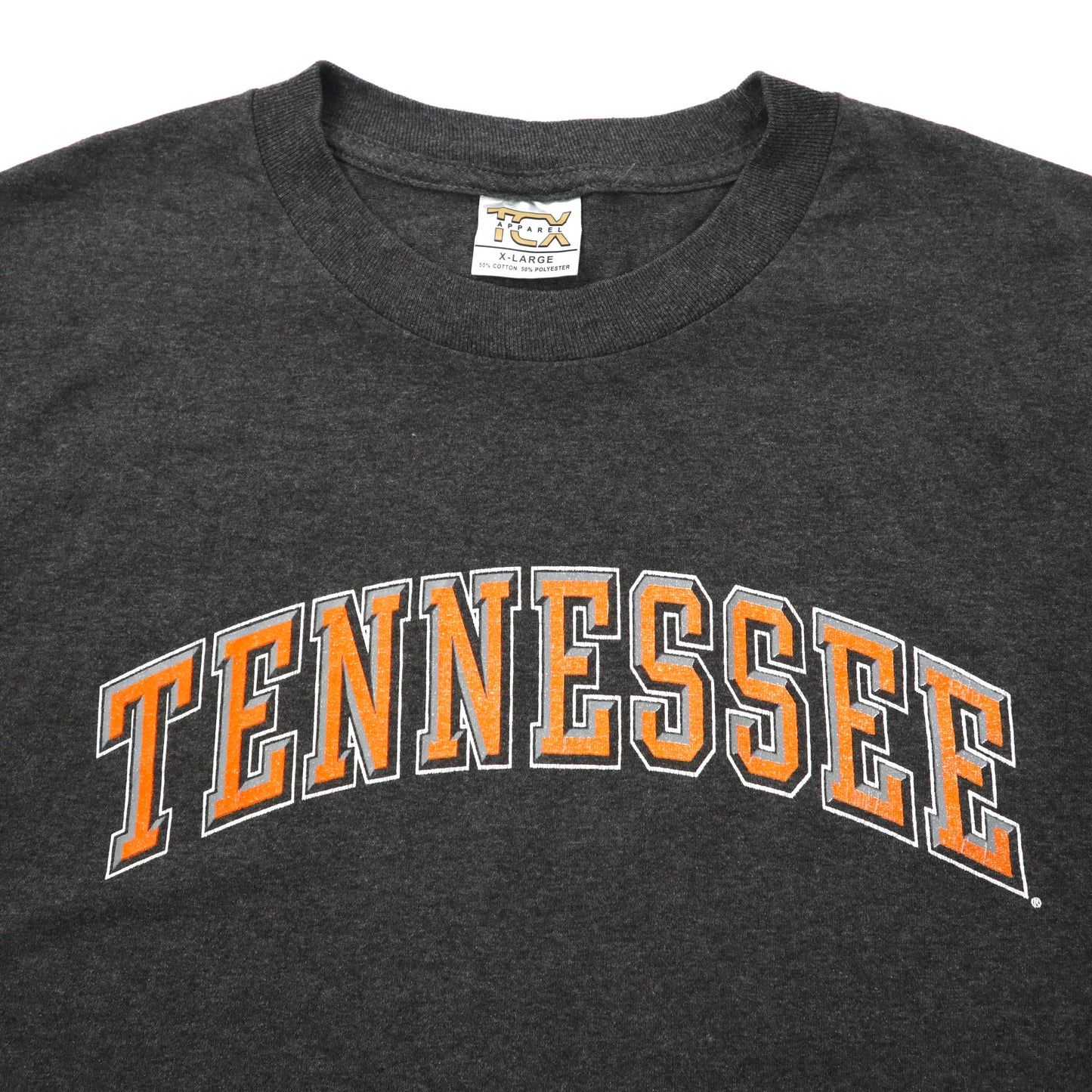 TCX APPAREL ビッグサイズ カレッジTシャツ XL グレー コットン TENNESSEE メキシコ製