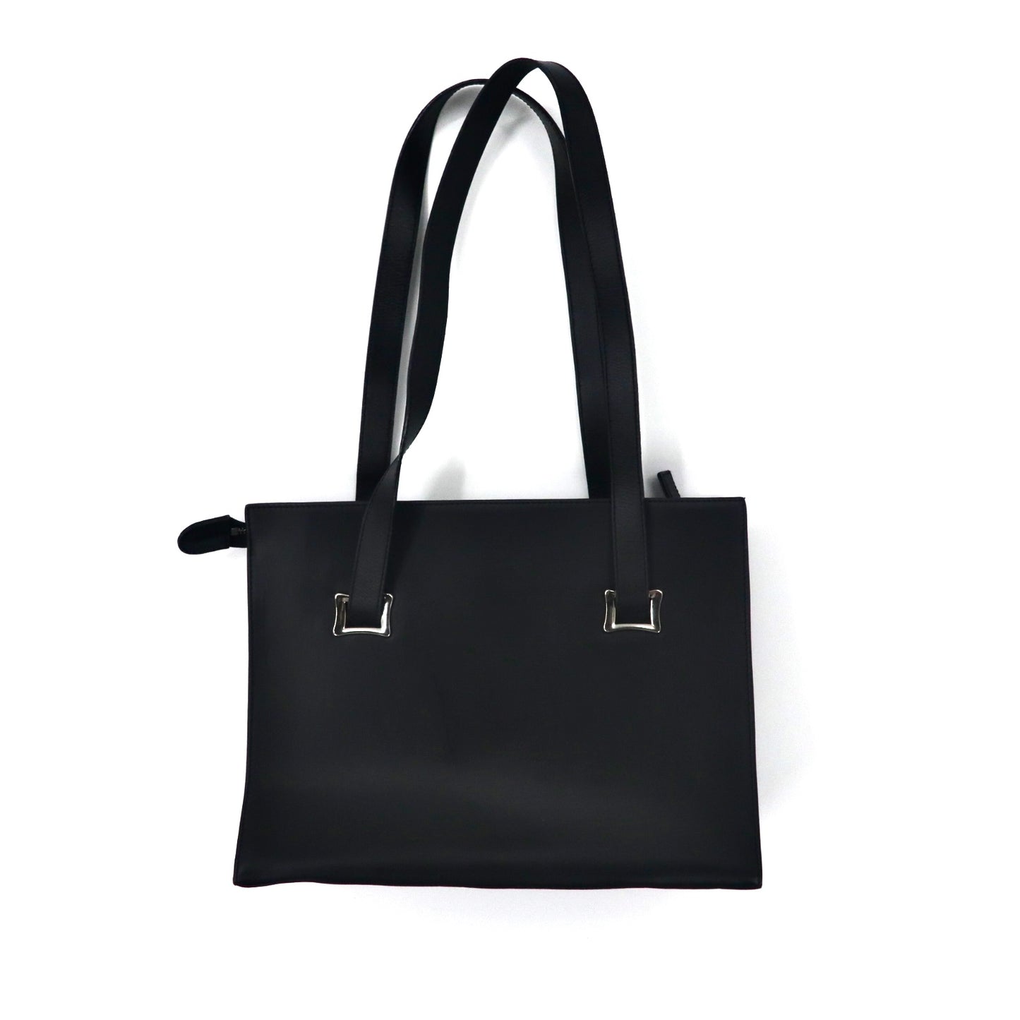 agnes b. Voyage leather tote bag black calf leather – 日本然リトテ