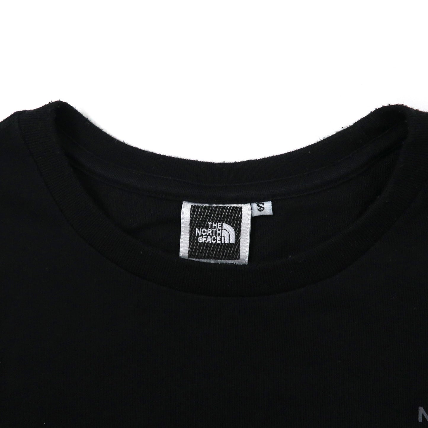 THE NORTH FACE ロゴプリントTシャツ S ブラック コットン バックプリント TEK TEE NTW3372X