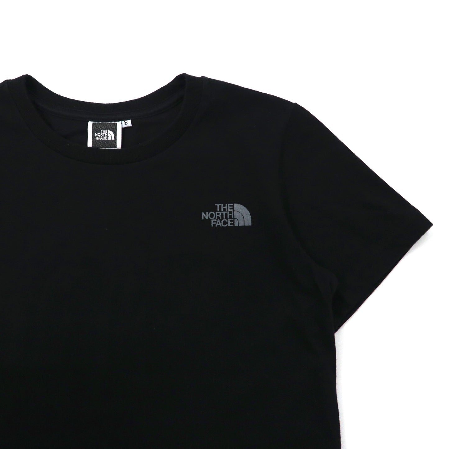 THE NORTH FACE ロゴプリントTシャツ S ブラック コットン バックプリント TEK TEE NTW3372X