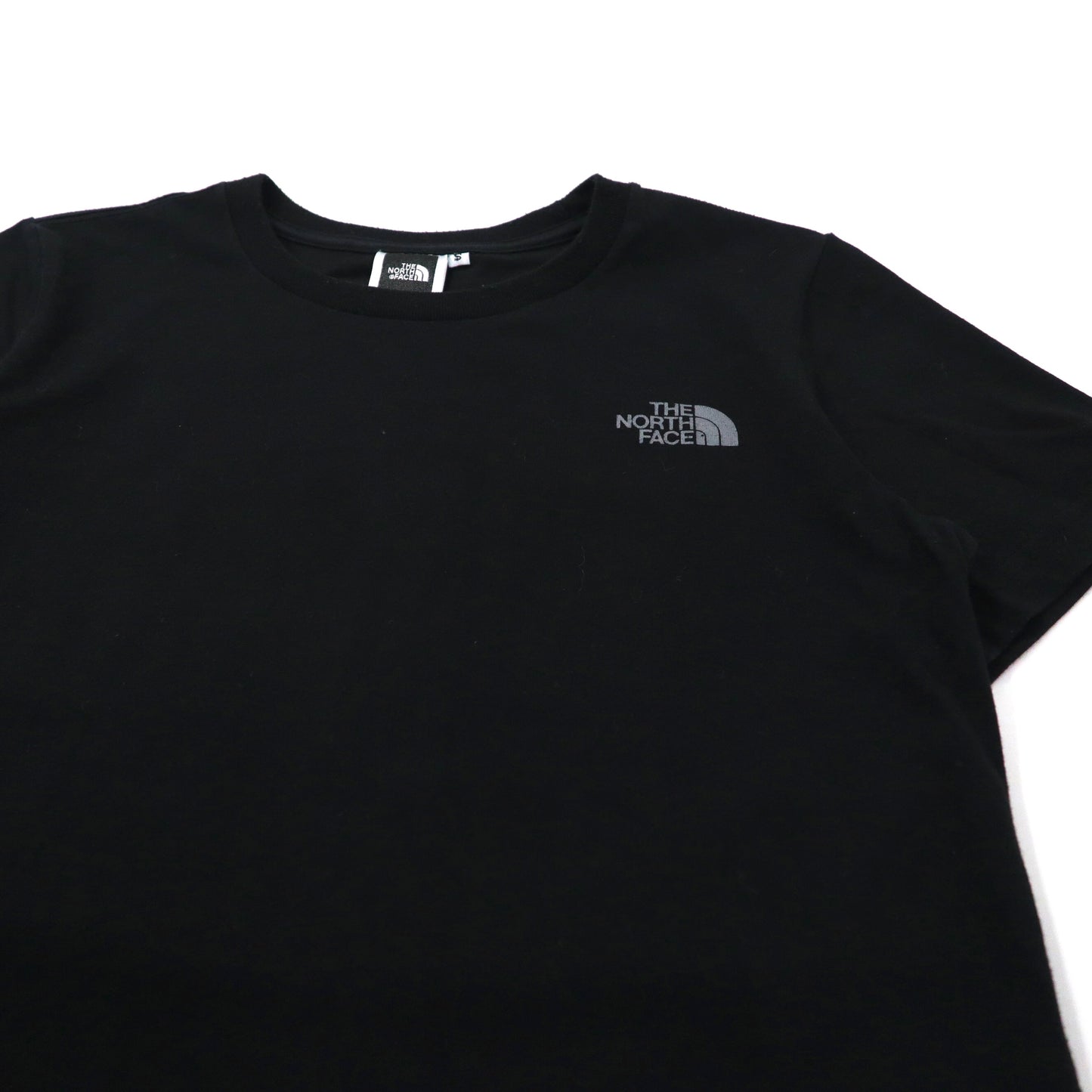 THE NORTH FACE ロゴプリントTシャツ S ブラック コットン バックプリント TEK TEE NTW3372X