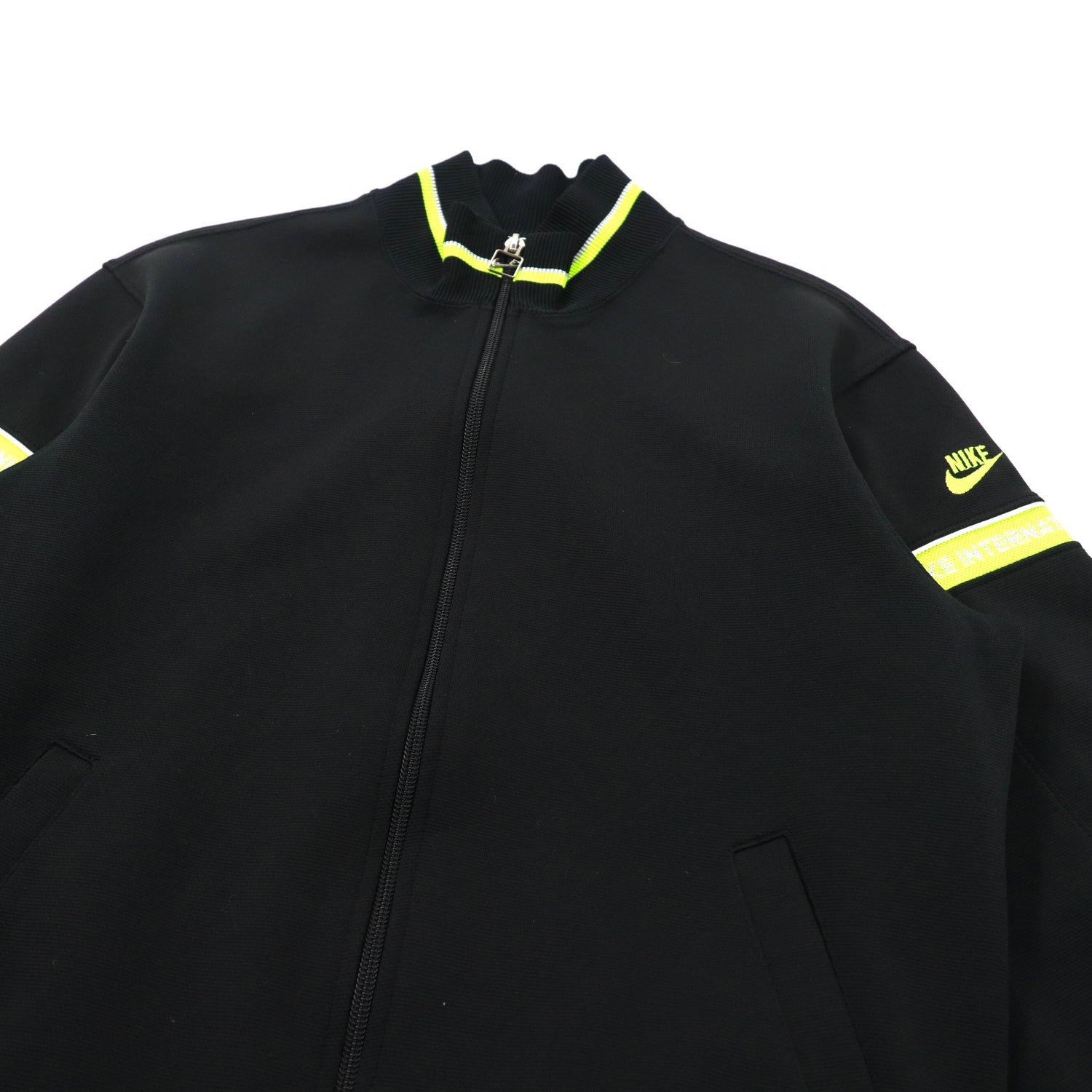 NIKE TRACK JACKET M Black Polyester International Swash logo