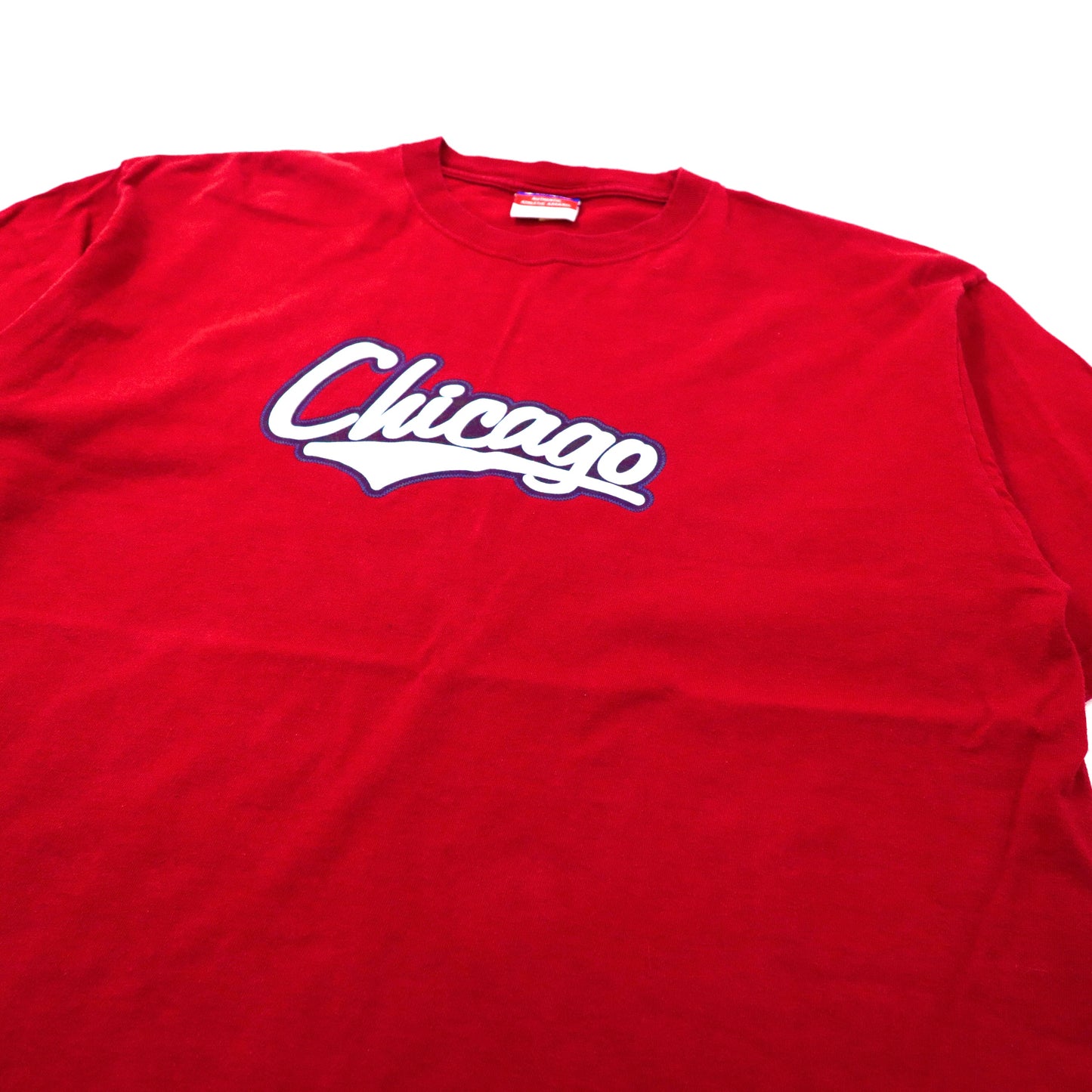 Champion ビッグサイズTシャツ XL レッド コットン NBA シカゴ・ブルズ Chicago Bulls ホンジュラス製