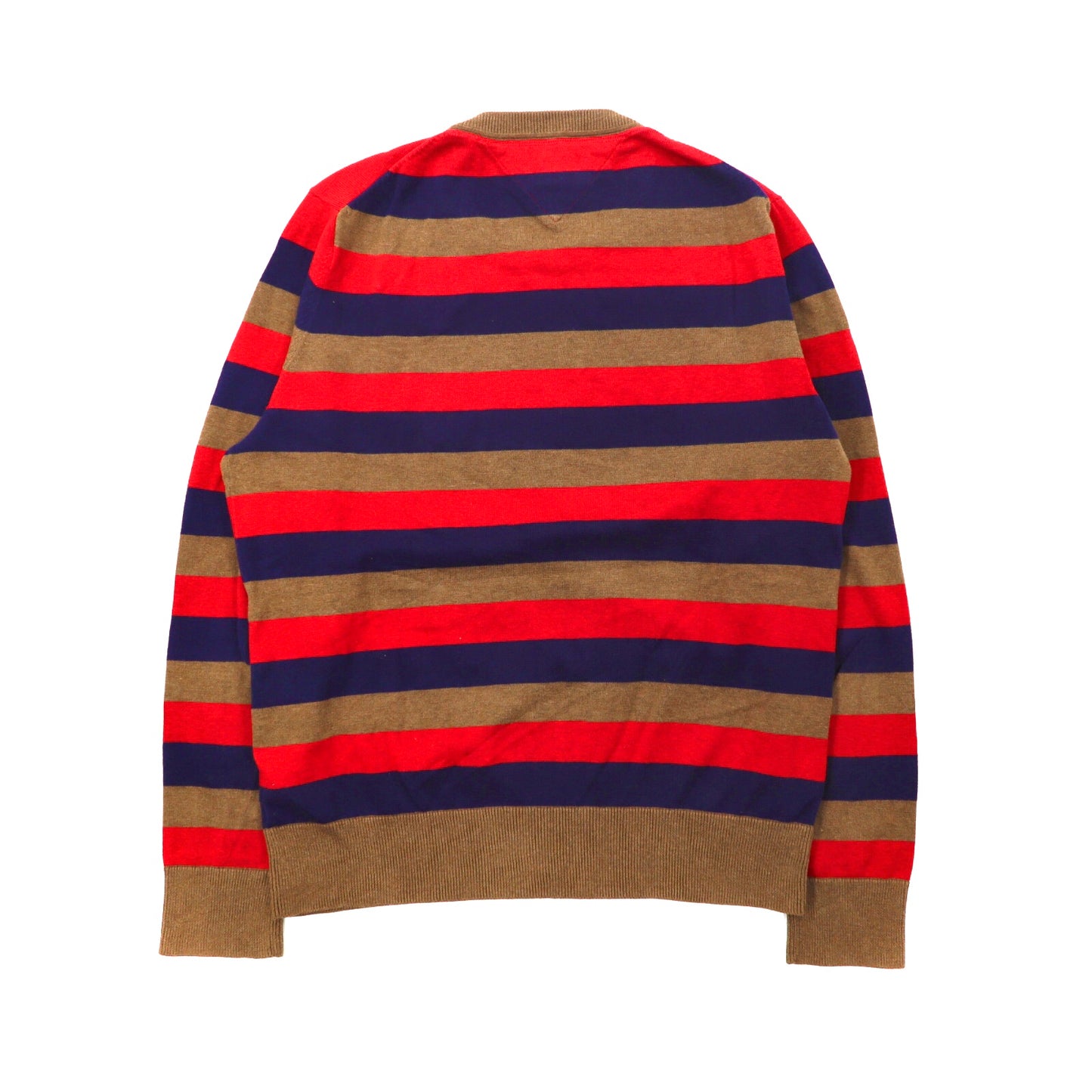 TOMMY HILFIGER Cotton knit sweater M brown – 日本然リトテ