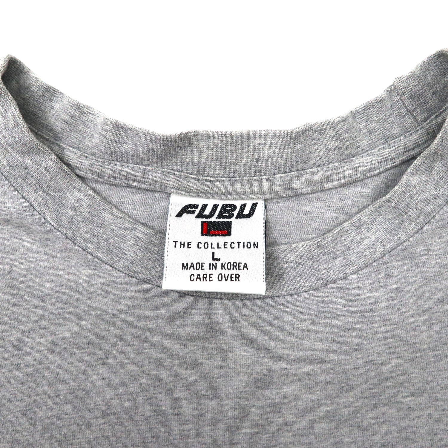 FUBU THE COLLECTION ビッグサイズ ロゴプリントTシャツ L グレー