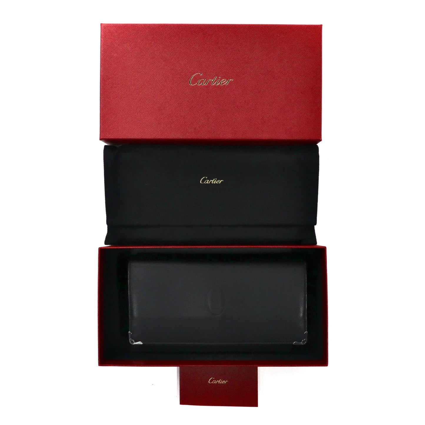 Cartier 長財布 ブラック レザー ZIPPED International WALLET L3001363 フランス製 未使用品