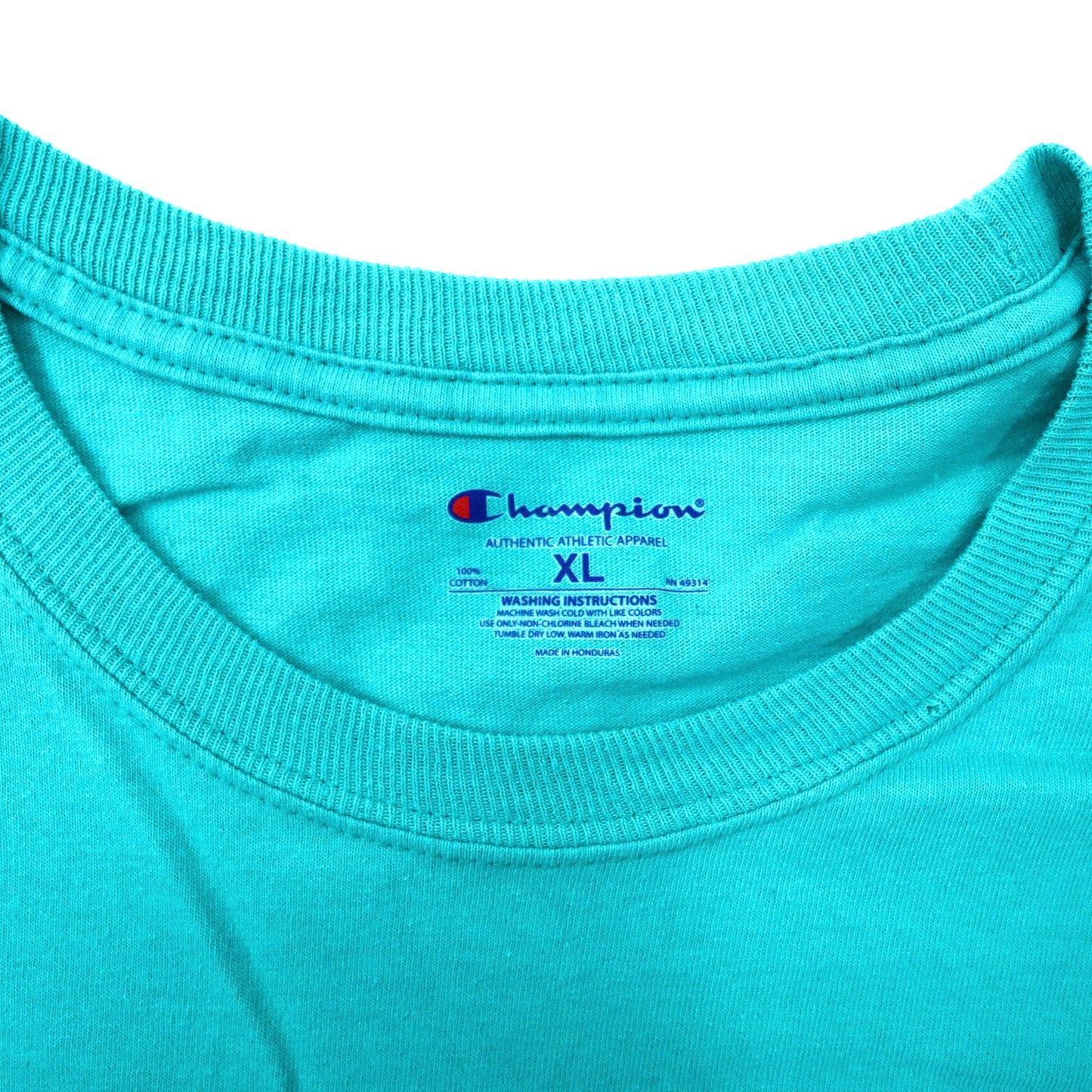 Champion ビッグサイズ カレッジプリントTシャツ XL グリーン コットン UHCL ホンジュラス製