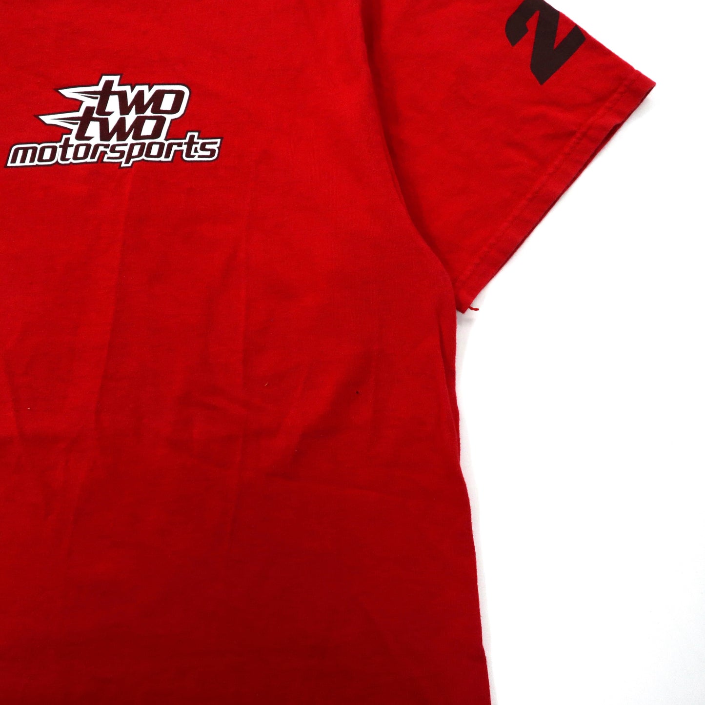 two two motorsports レーシングTシャツ XL レッド コットン 両面プリント メキシコ製