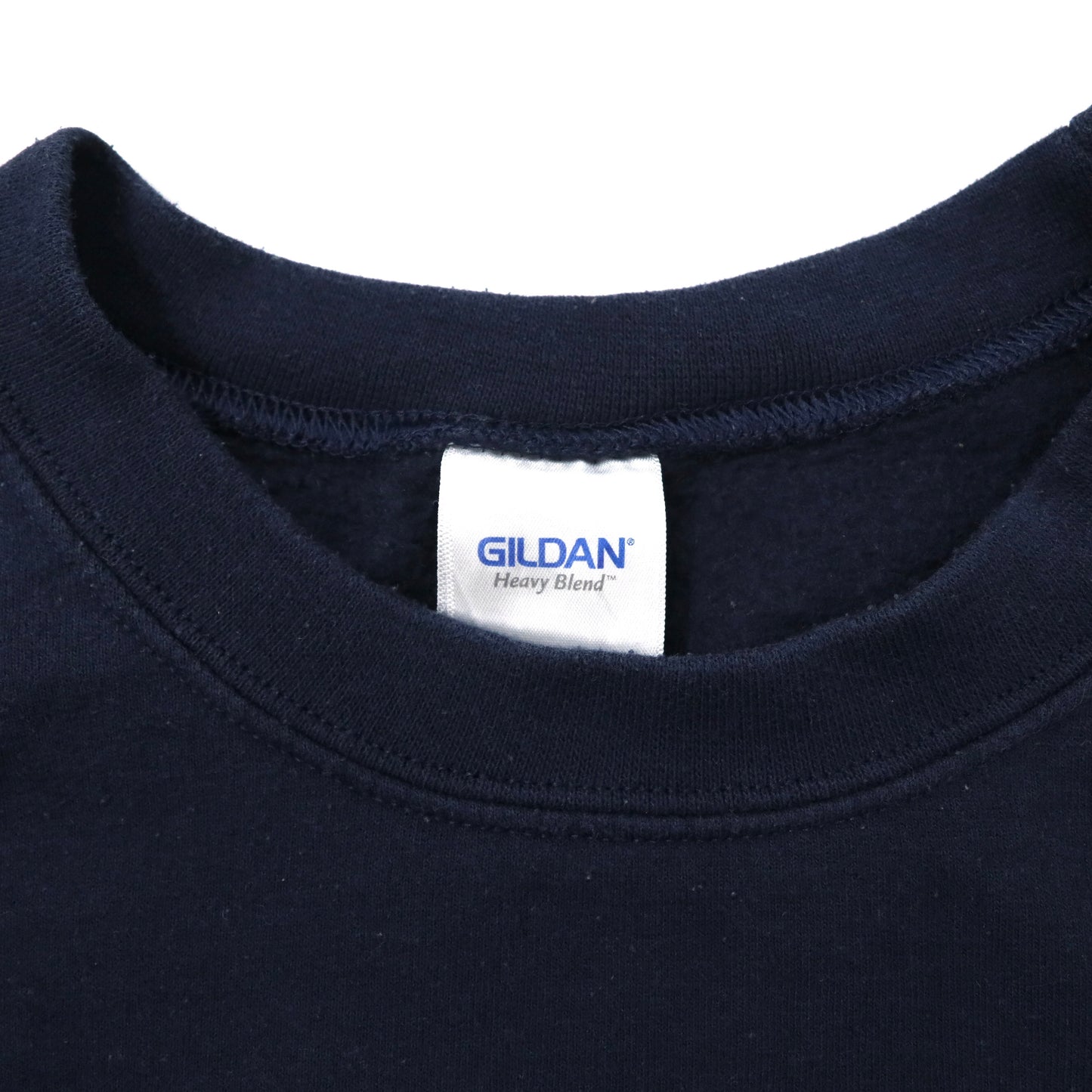 GILDAN ビッグサイズスウェット 2XL ネイビー コットン 裏起毛 Auto Moto ロゴ刺繍 ホンジュラス製