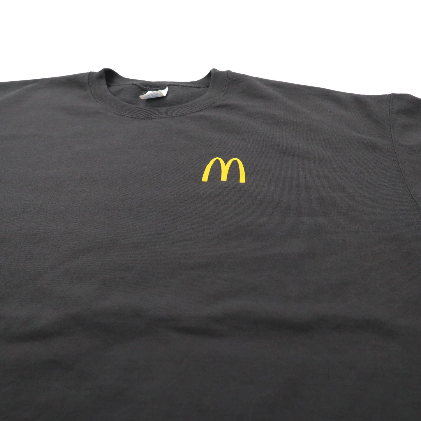 PORT & COMPANY ビッグサイズスウェット 3XL グレー コットン 裏起毛 マクドナルド McDonald's ワンポイントロゴプリント ホンジュラス製