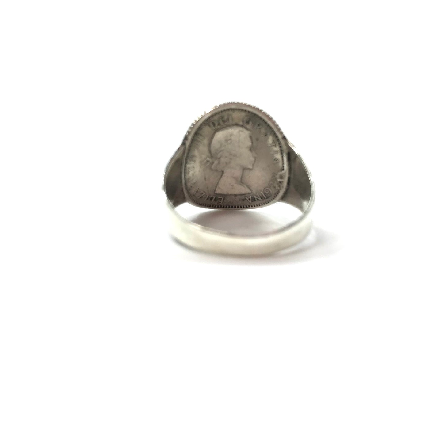 Queen Elizabeth II Vintage Coin Ring コイン シルバーリング 11号 SILVER 925 エリザベス2世