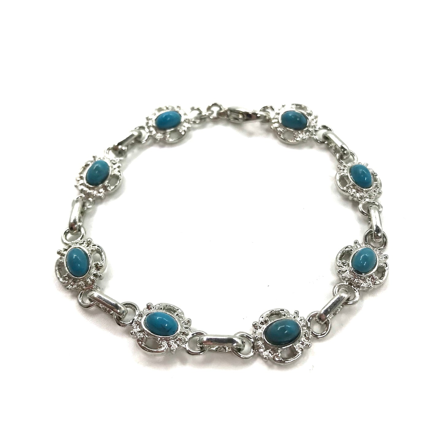 Vintage Turquoise Bracelet ヴィンテージ ターコイズ ブレスレット 19cm ブルー 天然石 トルコ石