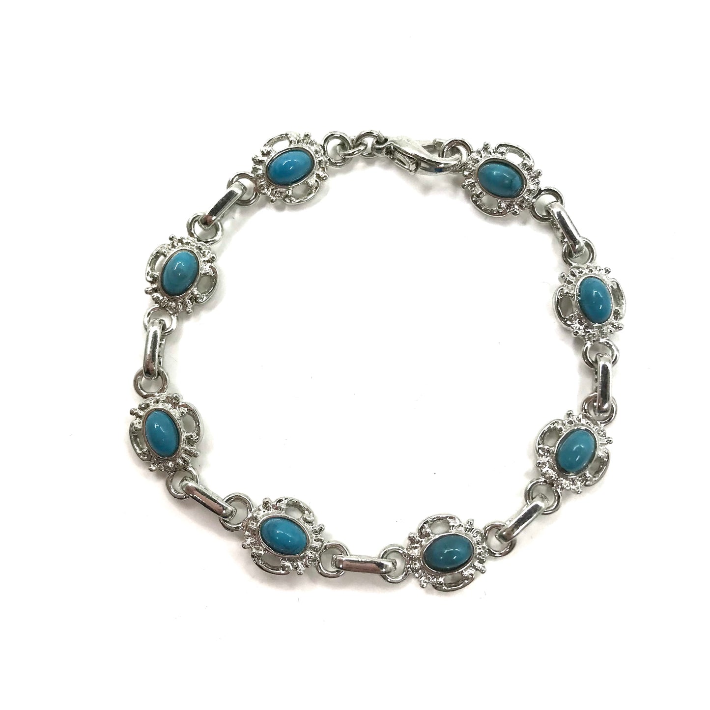 Vintage Turquoise Bracelet ヴィンテージ ターコイズ ブレスレット 19cm ブルー 天然石 トルコ石