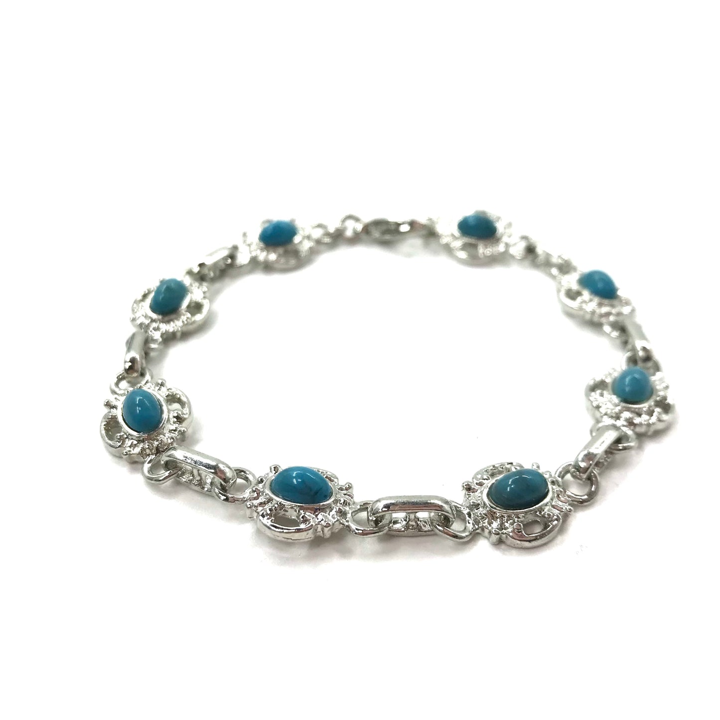 Vintage Turquoise Bracelet ヴィンテージ ターコイズ ブレスレット 19cm ブルー 天然石 トルコ石