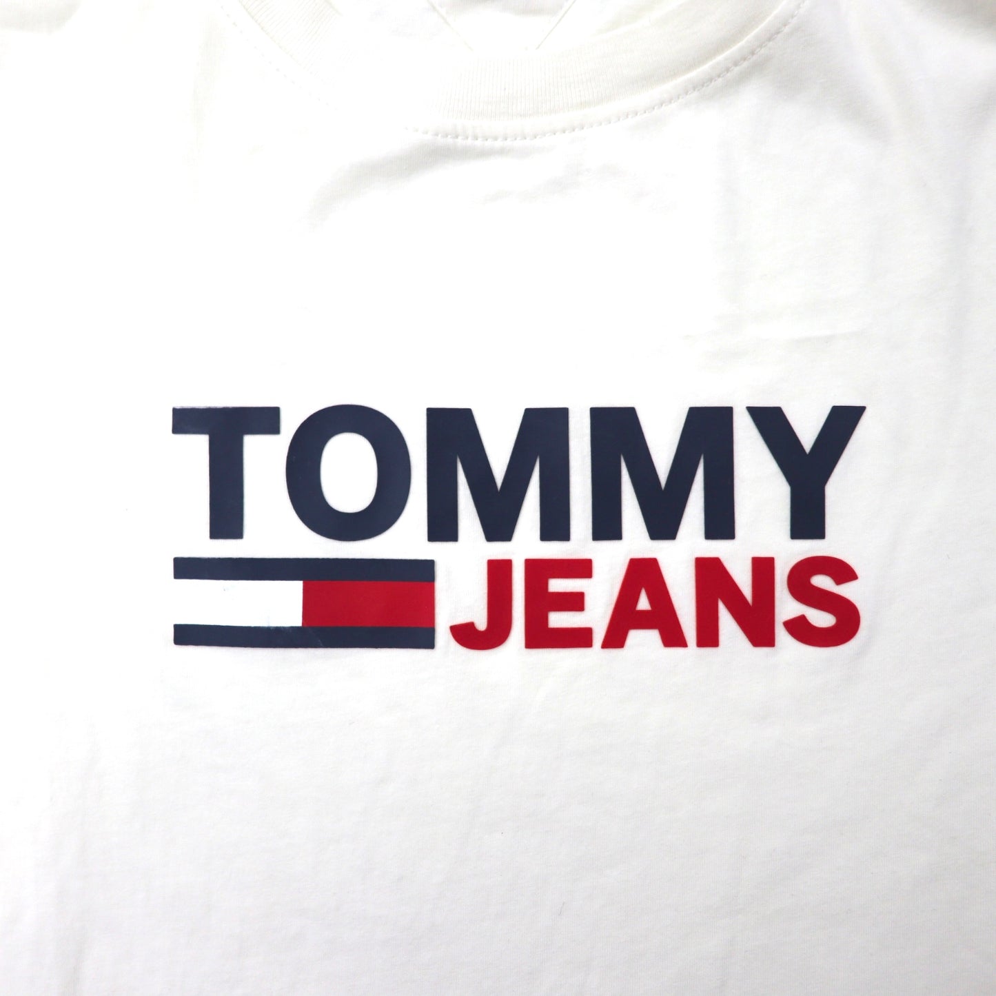 TOMMY JEANS ロゴプリントTシャツ L ホワイト