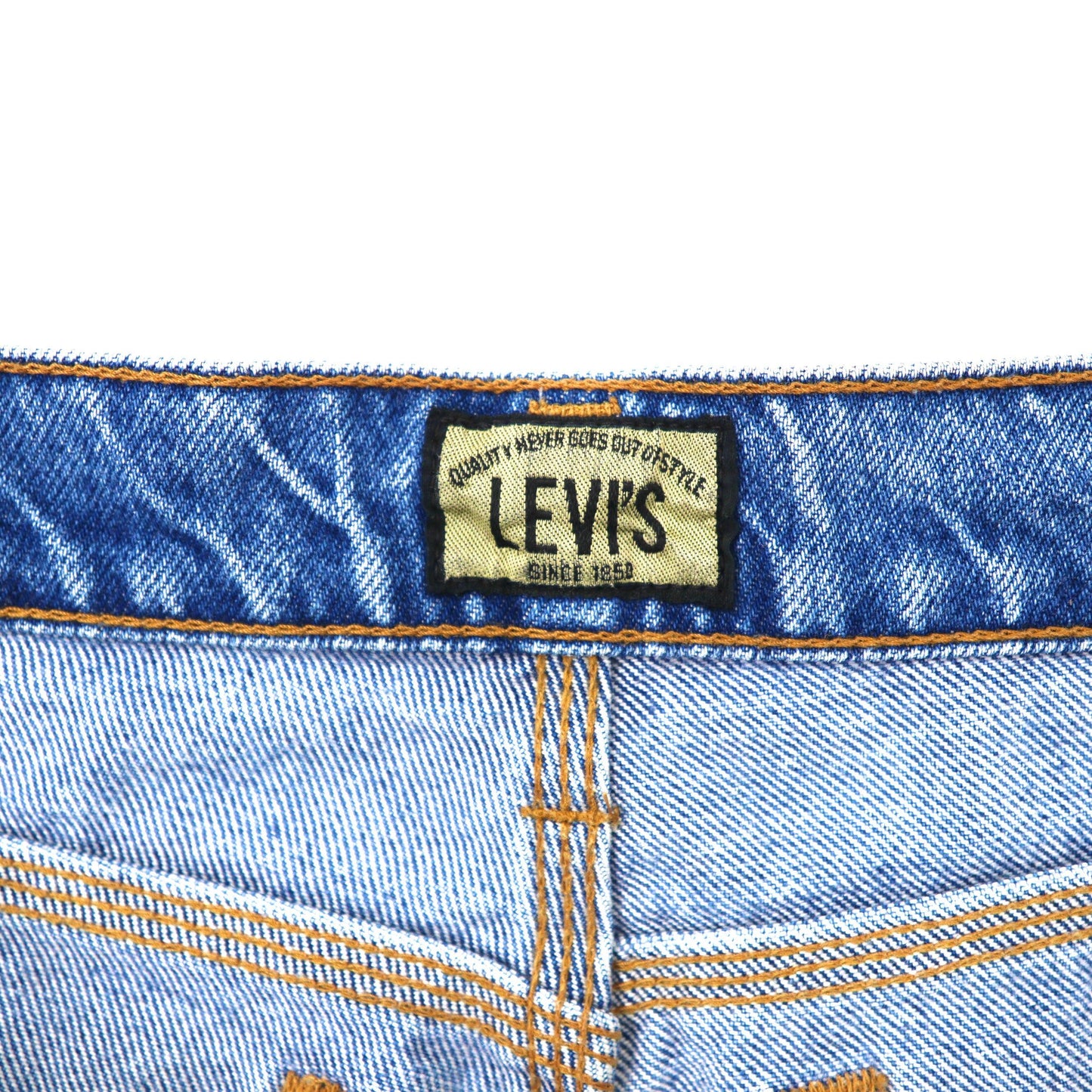 LEVI'S テーパードデニムパンツ 27 ブルー 636 バギー シルバータブ ビッグE 90年代 日本製