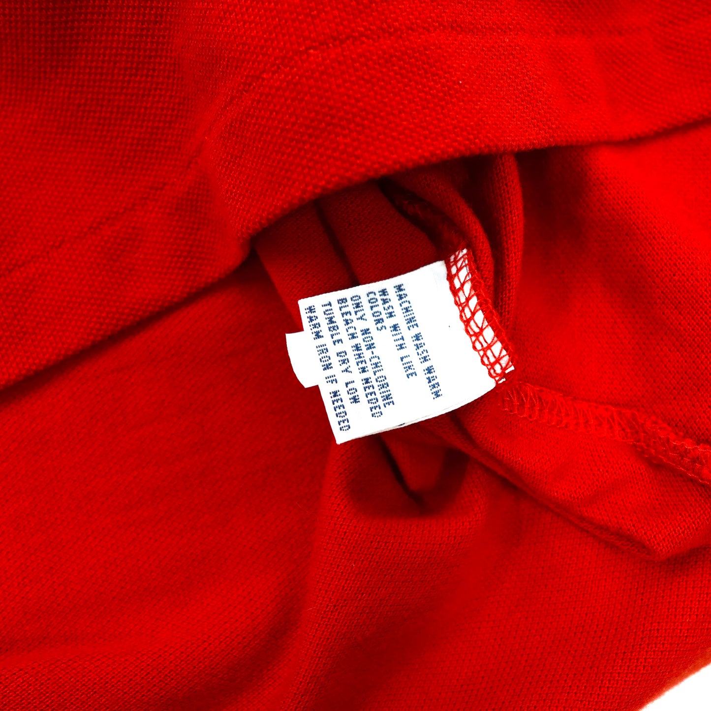 Polo by Ralph Lauren ビッグサイズ 長袖ポロシャツ 2XLT レッド コットン 鹿の子 スモールポニー刺繍