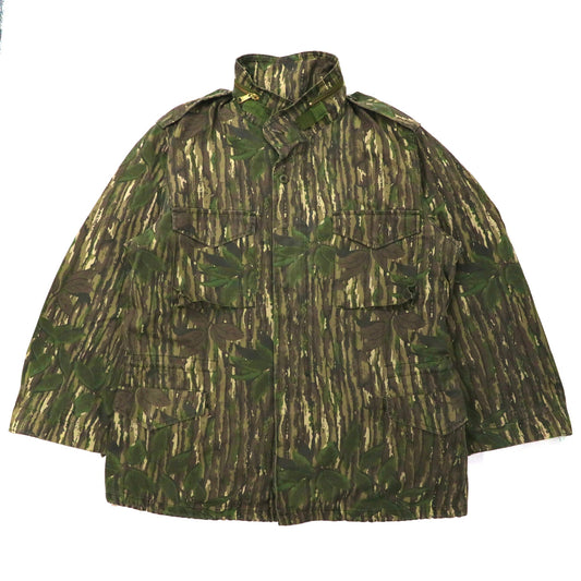 US ARMY Military BDU Coat フィールドジャケット XL リアルツリーカモ コットン ドローコード フード収納式 ミリタリー PRESTIGE MFG. 8415-01-084-1651