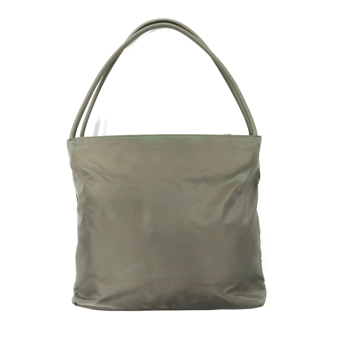 PRADA Tote Bag Khaki Nylon Logo Plate TESSUTO CITY B6242 Made in Italy