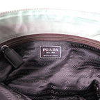 PRADA Tote Bag Khaki Nylon Logo Plate TESSUTO CITY B6242 Made in Italy