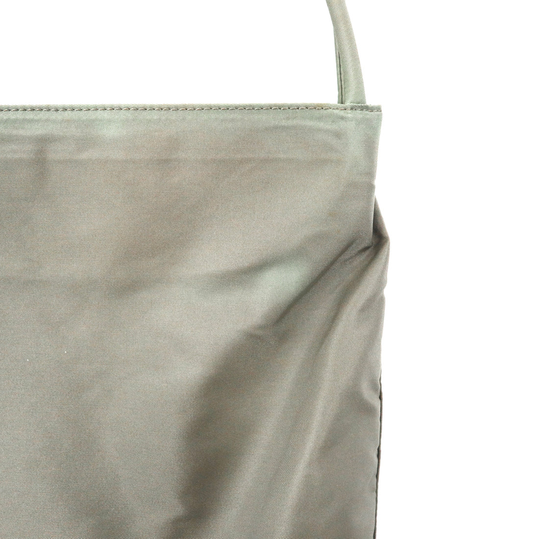 PRADA Tote Bag Khaki Nylon Logo Plate TESSUTO CITY B6242 Made in Italy