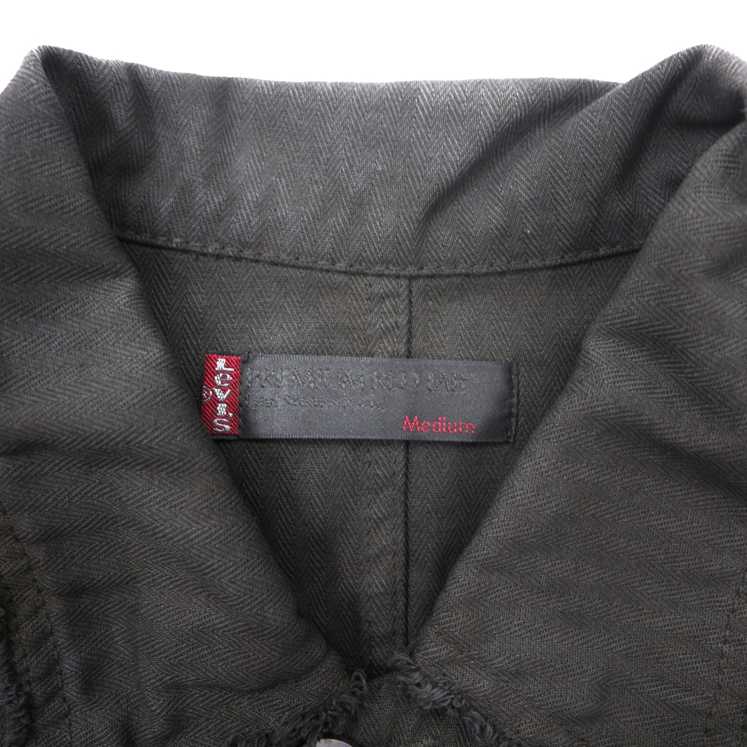 Levi's Premium Red Tab Field Jacket M Black Cotton Herringbone ...