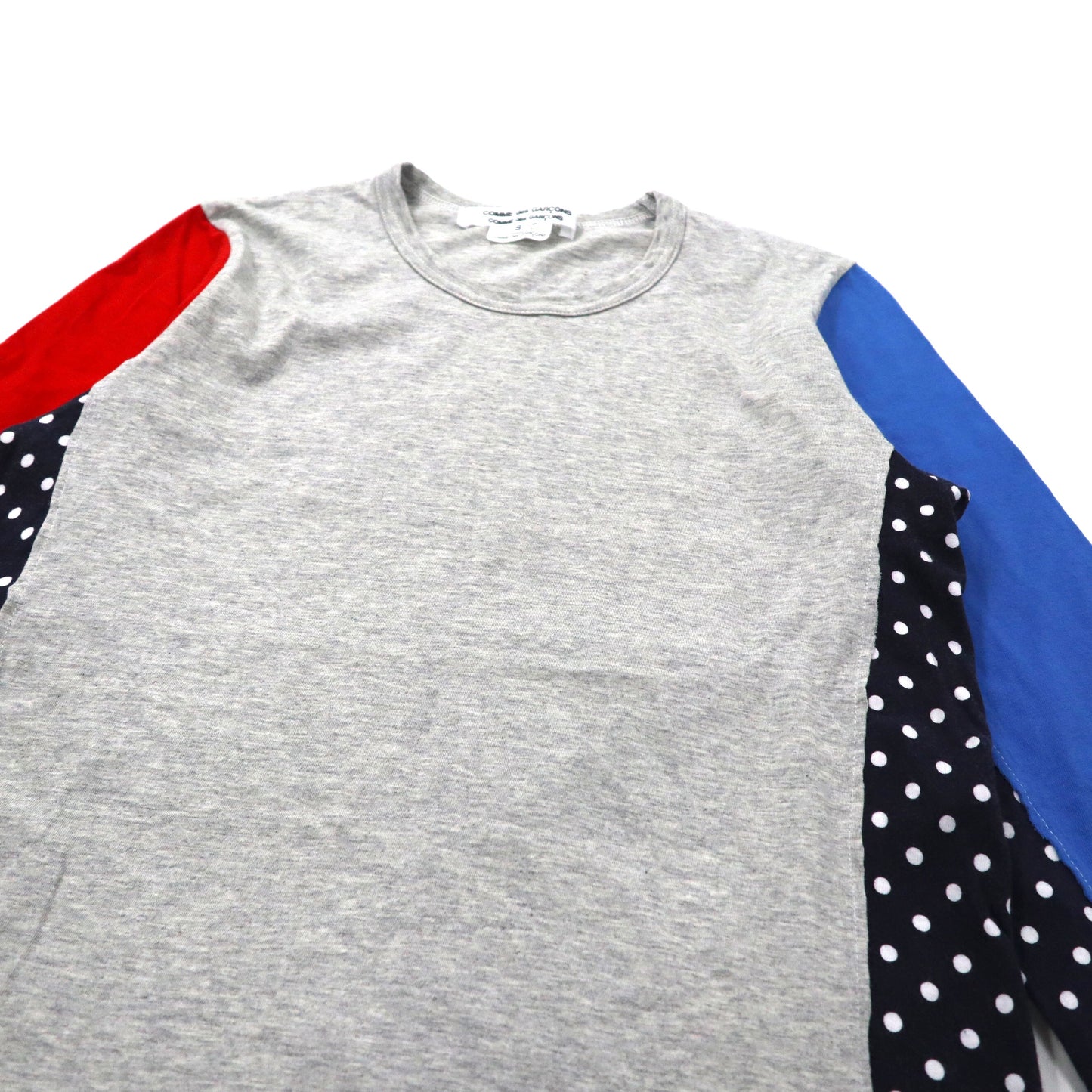 COMME des GARCONS クレイジーパターン ロングスリーブTシャツ S マルチカラー  コットン RT-T010 日本製