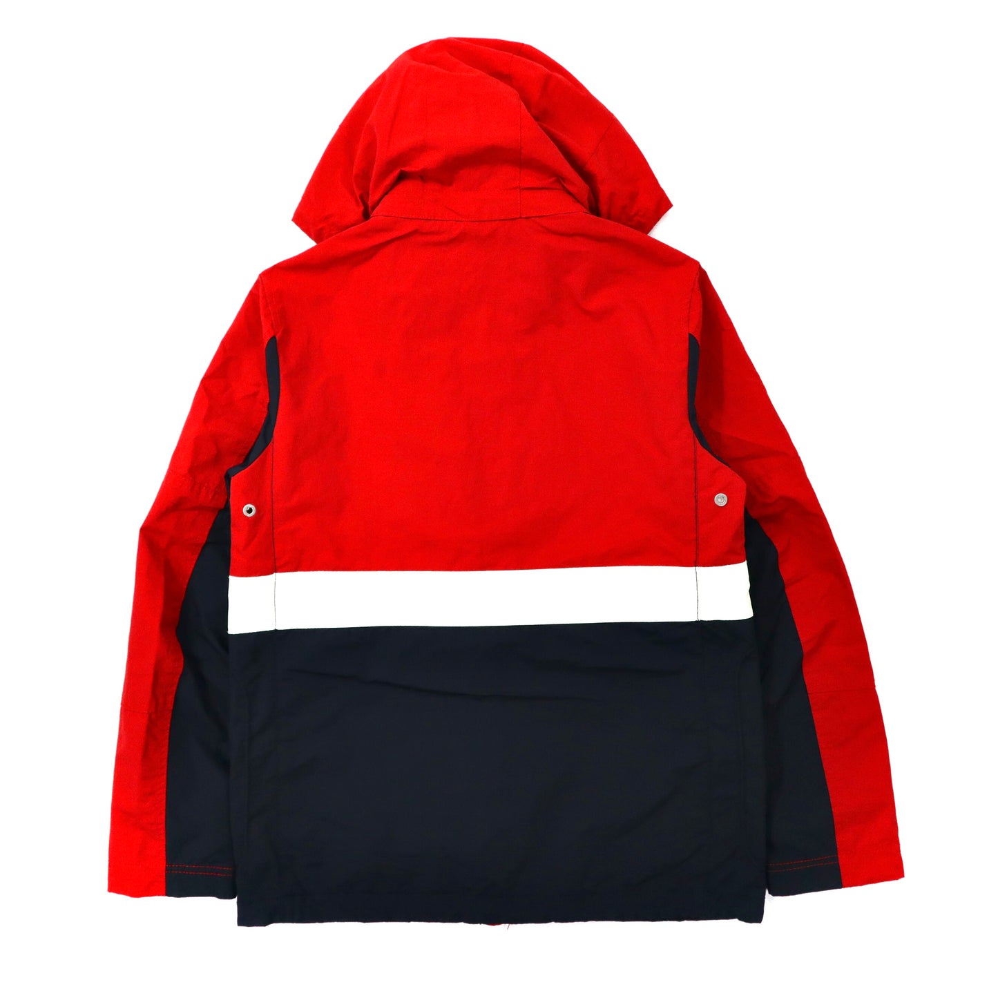 TOMMY HILFIGER Sailing Jacket M Red Tricolor Color Nylon Hoodie