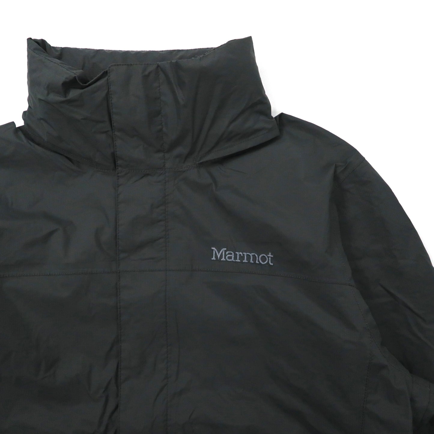 Marmot シェルパーカー レインジャケット M グレー ナイロン ロゴ刺繍 PRECIP RAIN JACKET F41200