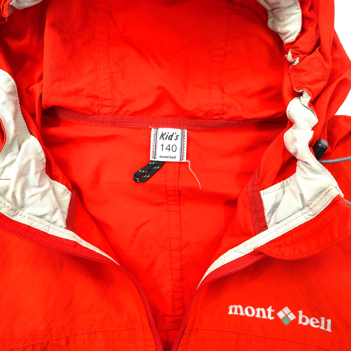 mont-bell ナイロンパーカー 140 オレンジ ポルカテックス 1103195