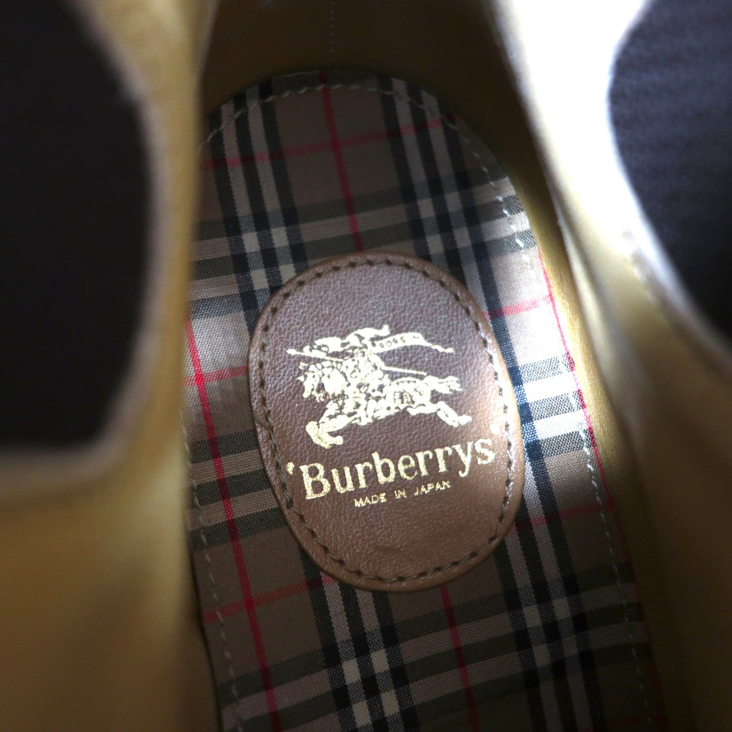 Burberrys レースアップ チェルシー サイドゴアブーツ 25-26cm ブラウン スエードレザー ストレートチップ オールド 日本製