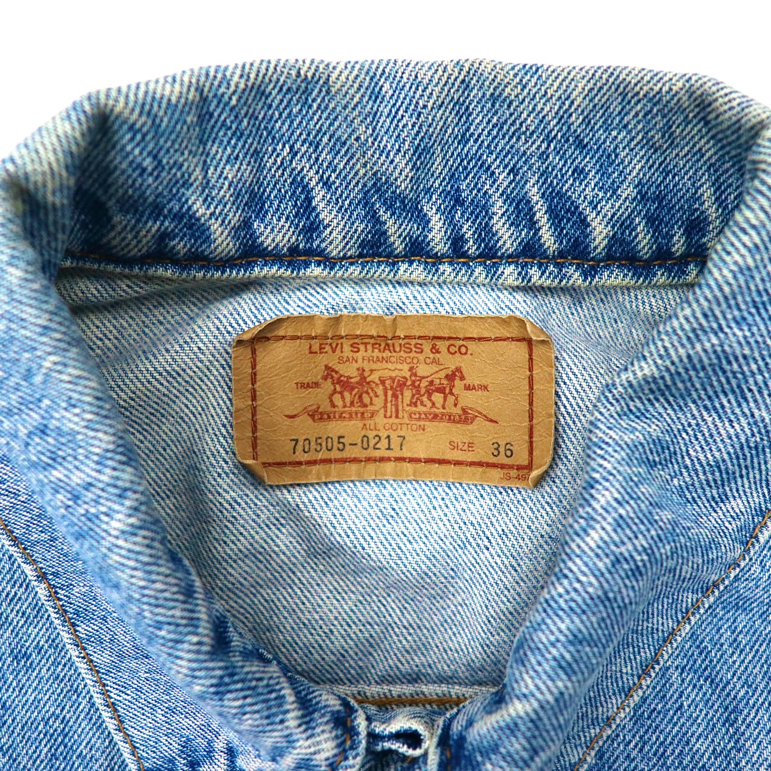 Levi's Denim Jacket 36 Blue 3rd Model 70505-0217 Button 527 Small ...